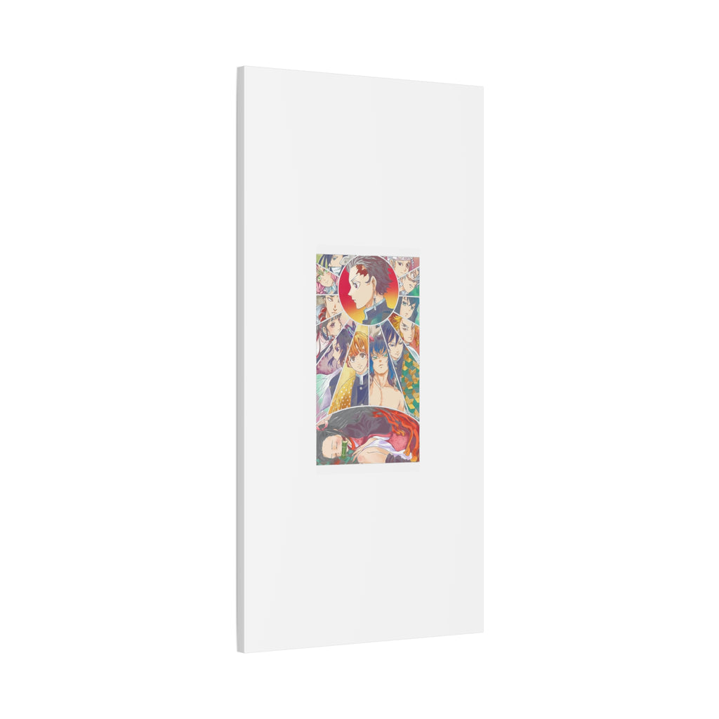 Anime Character Collage Matte Canvas Print - Stretched Wall Art