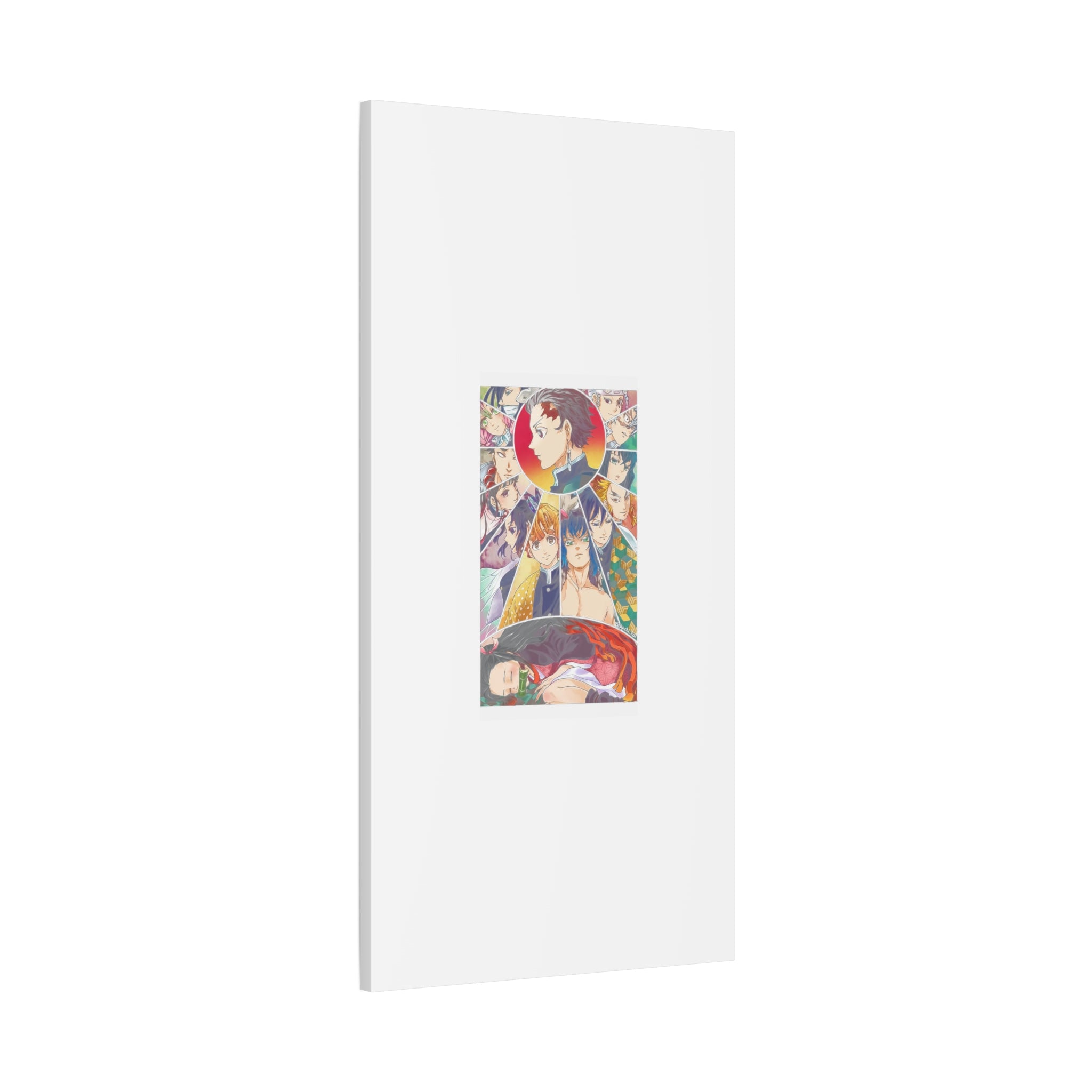 Anime Character Collage Matte Canvas Print - Stretched Wall Art