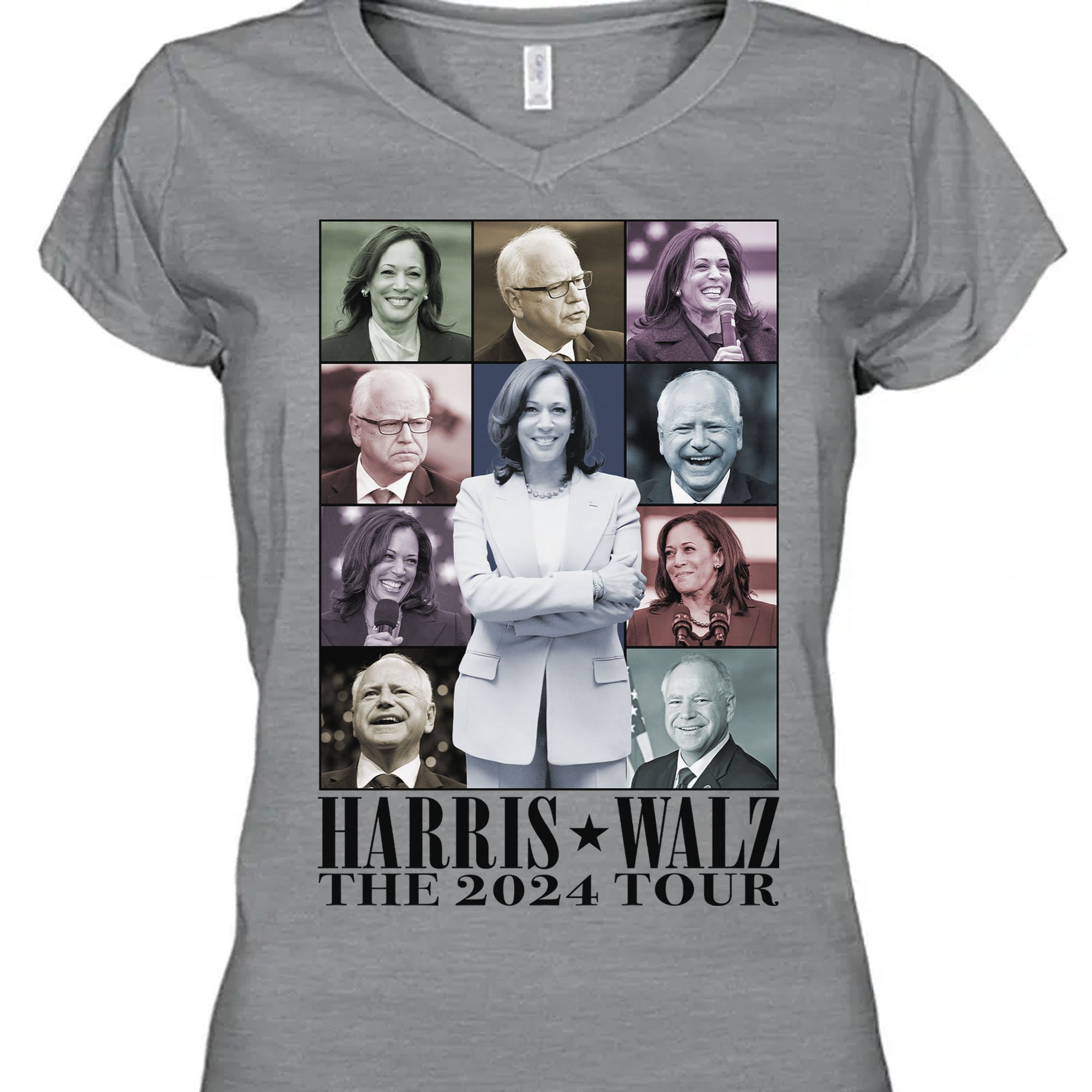 Harris Walz The Eras Tour Shirt | Kamala Harris 2024 Shirt | Tim Walz 2024 Shirt | Democrat Shirt Bright C1461 - KH2