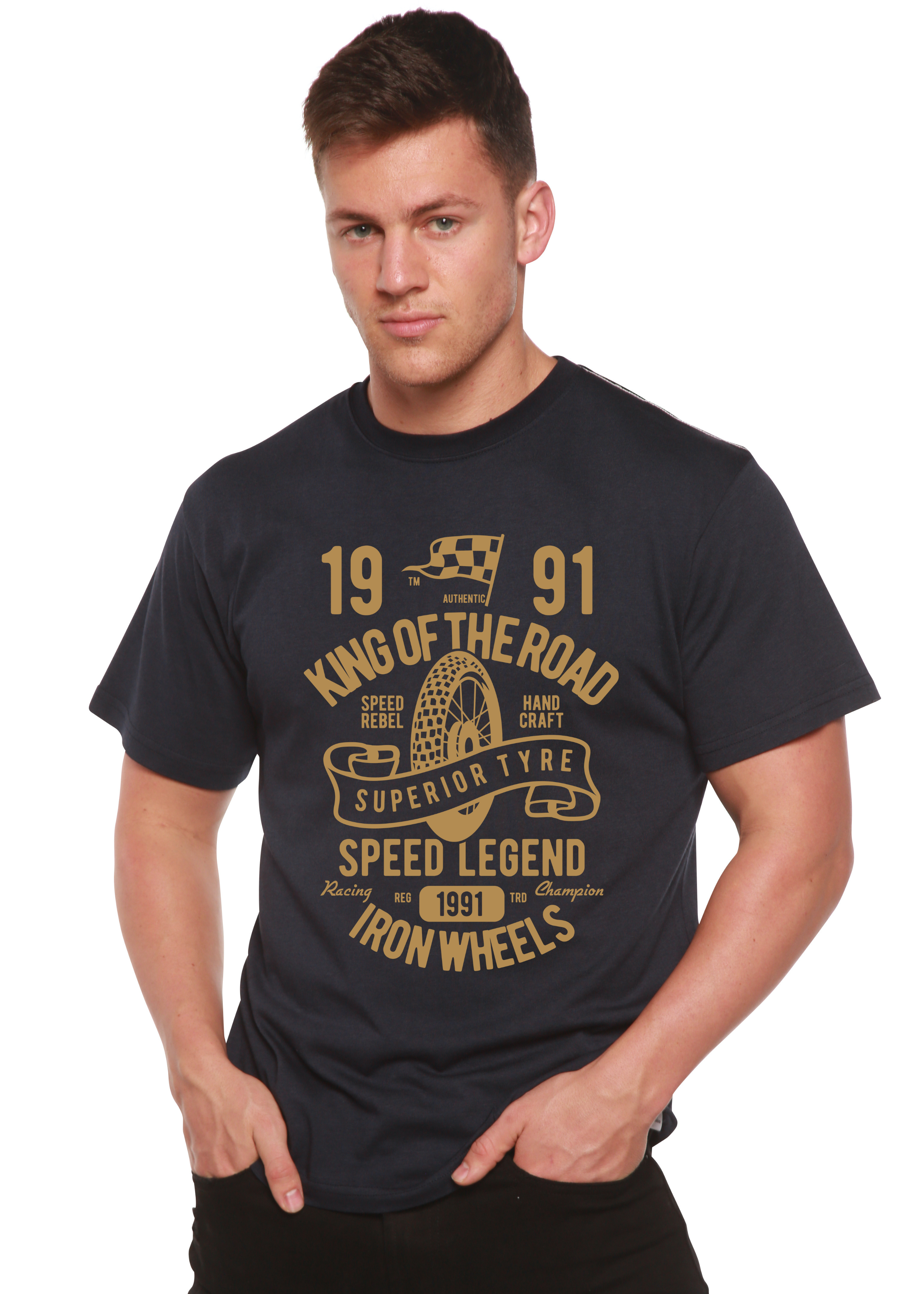 Superior Type Spun Bamboo® Men's Bamboo Viscose/Organic Cotton Short Sleeve Graphic T-Shirt