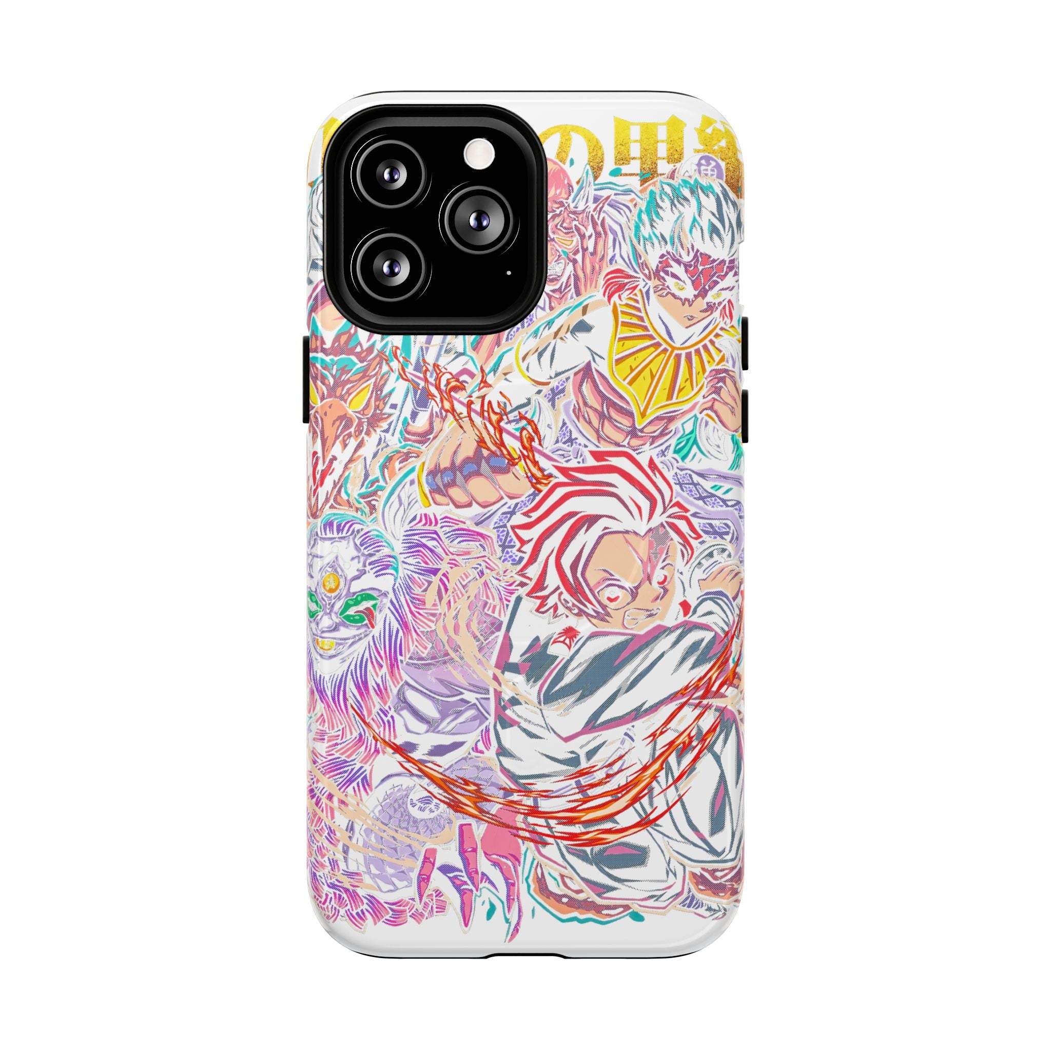 Anime Battle Phone Case — Colorful Demon Slayer Collage Magnetic Case