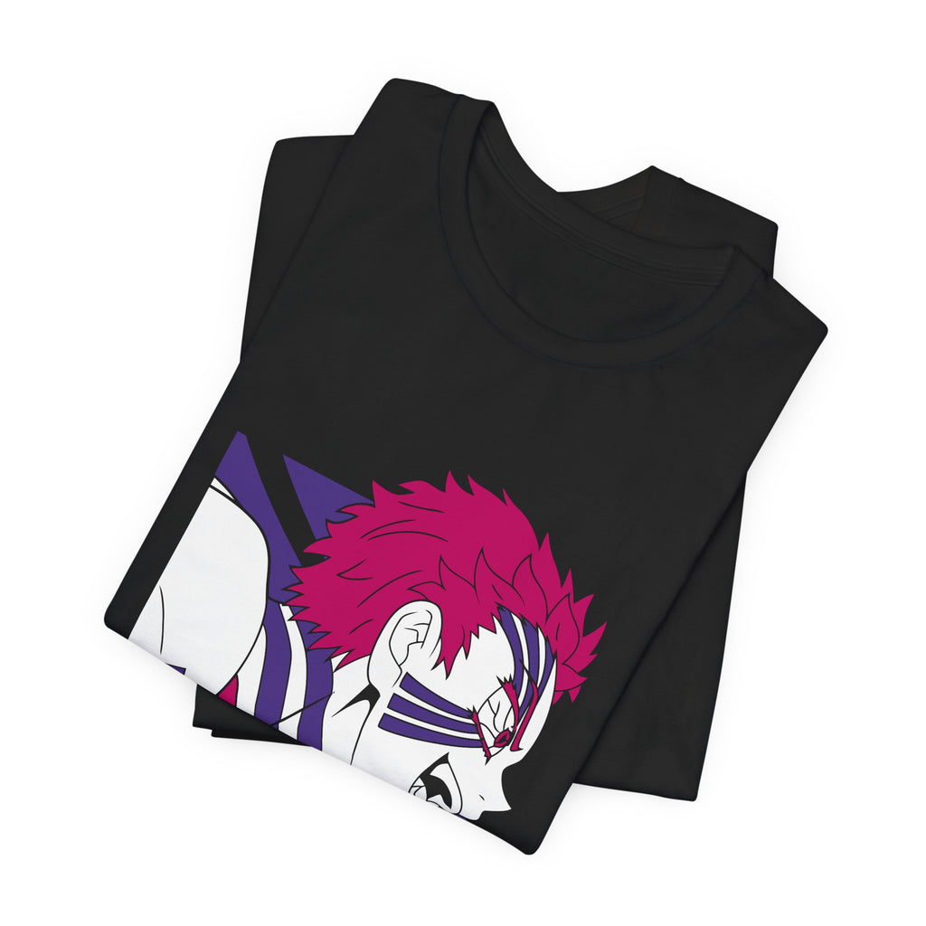 Anime Tiger Face T‑Shirt — Stylized Red & Purple Graphic Tee