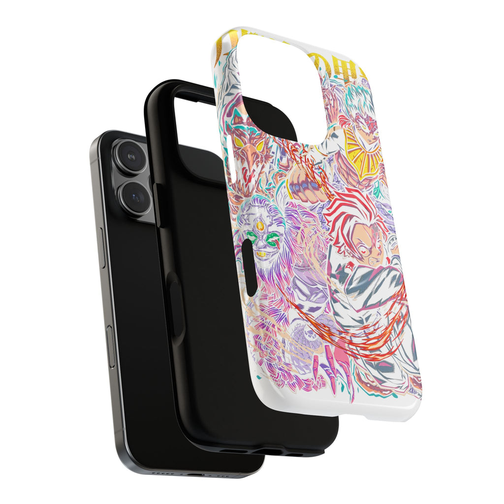 Anime Battle Phone Case — Colorful Demon Slayer Collage Magnetic Case