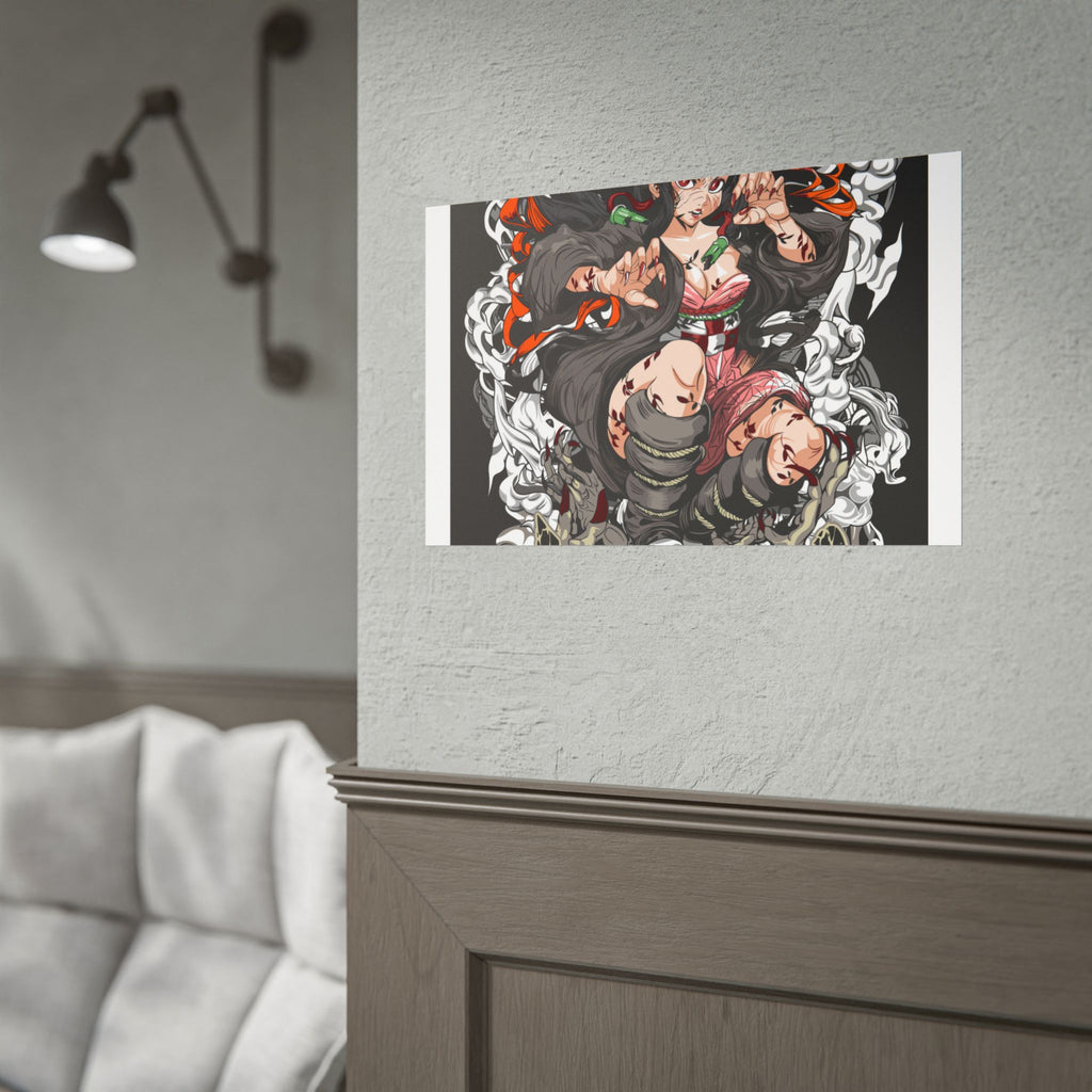 Nezuko Demon Girl Anime Poster — Rolled Collectible Wall Art