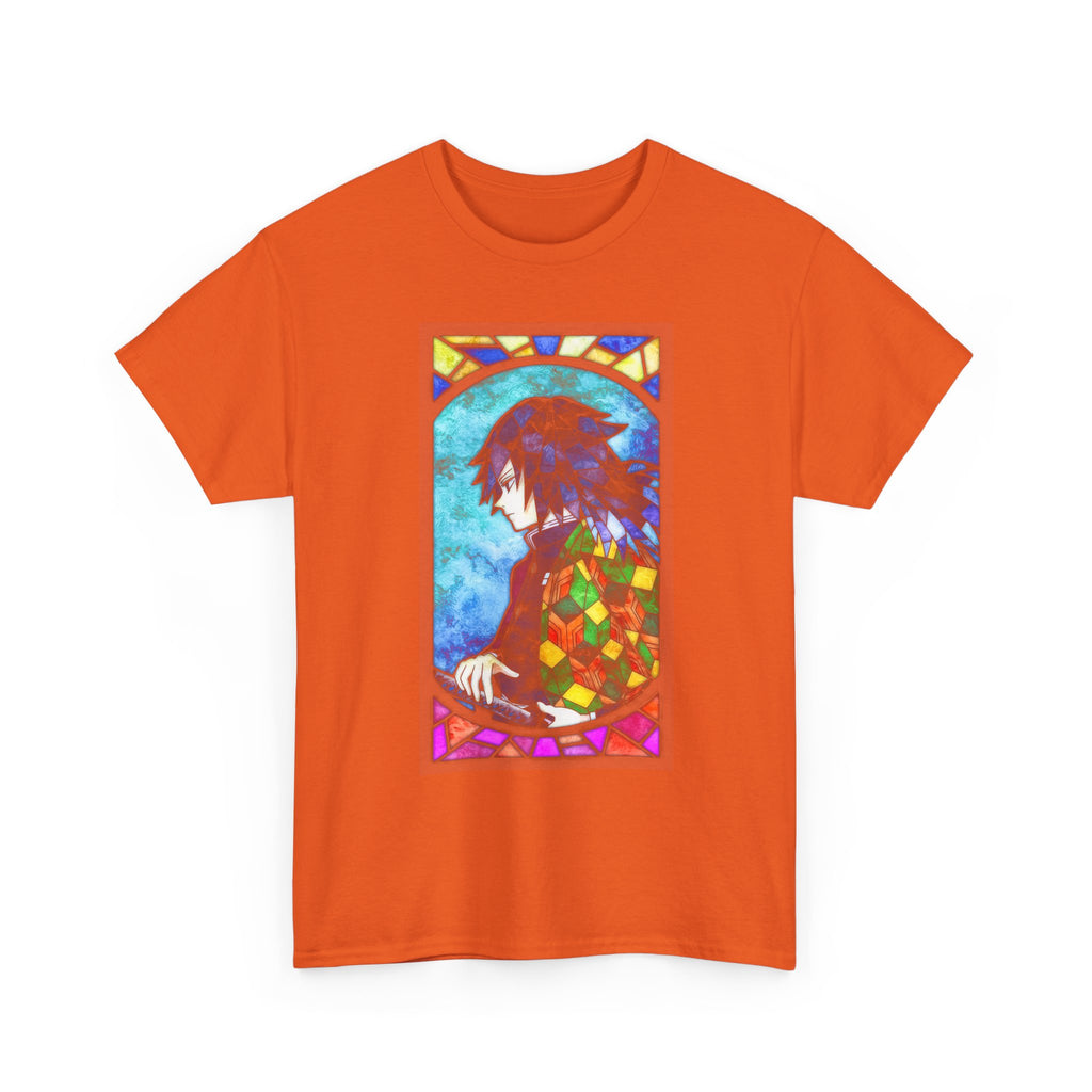 Stained Glass Owl T-Shirt — Colorful Mosaic Bird Graphic Tee