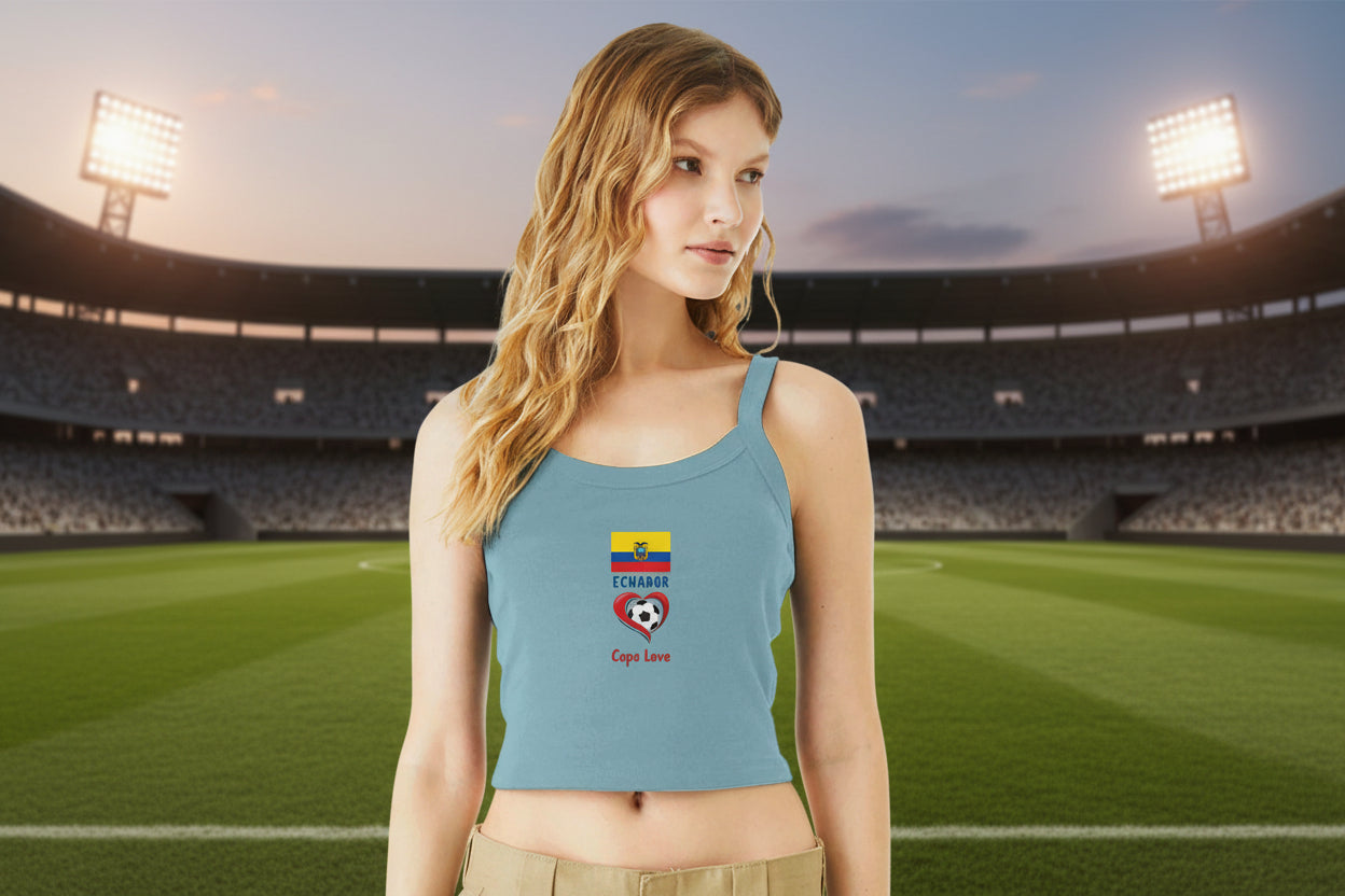 ECUADOR - Copa Love Women's Ribbed Scoop Tank | Bella + Canvas