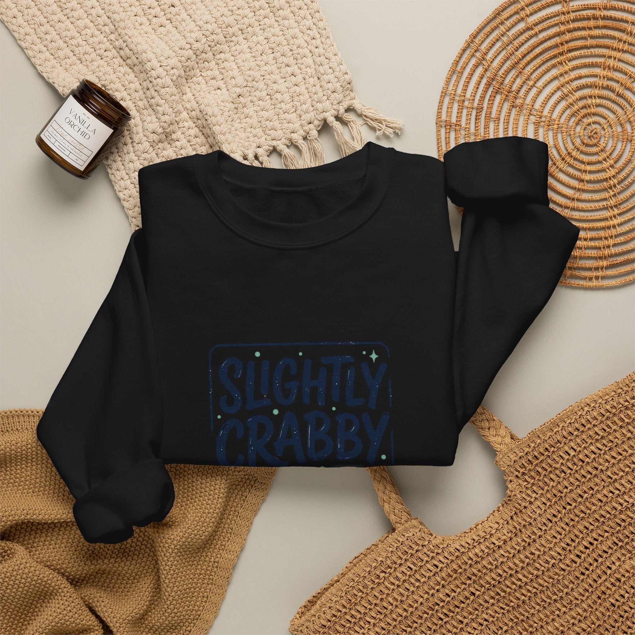 Slightly Crabby Today Sweatshirt | Crab Mood, Coastal Sarcasm