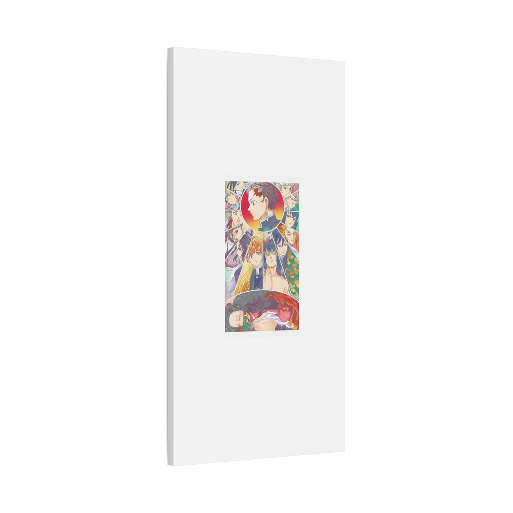 Anime Character Collage Matte Canvas Print - Stretched Wall Art