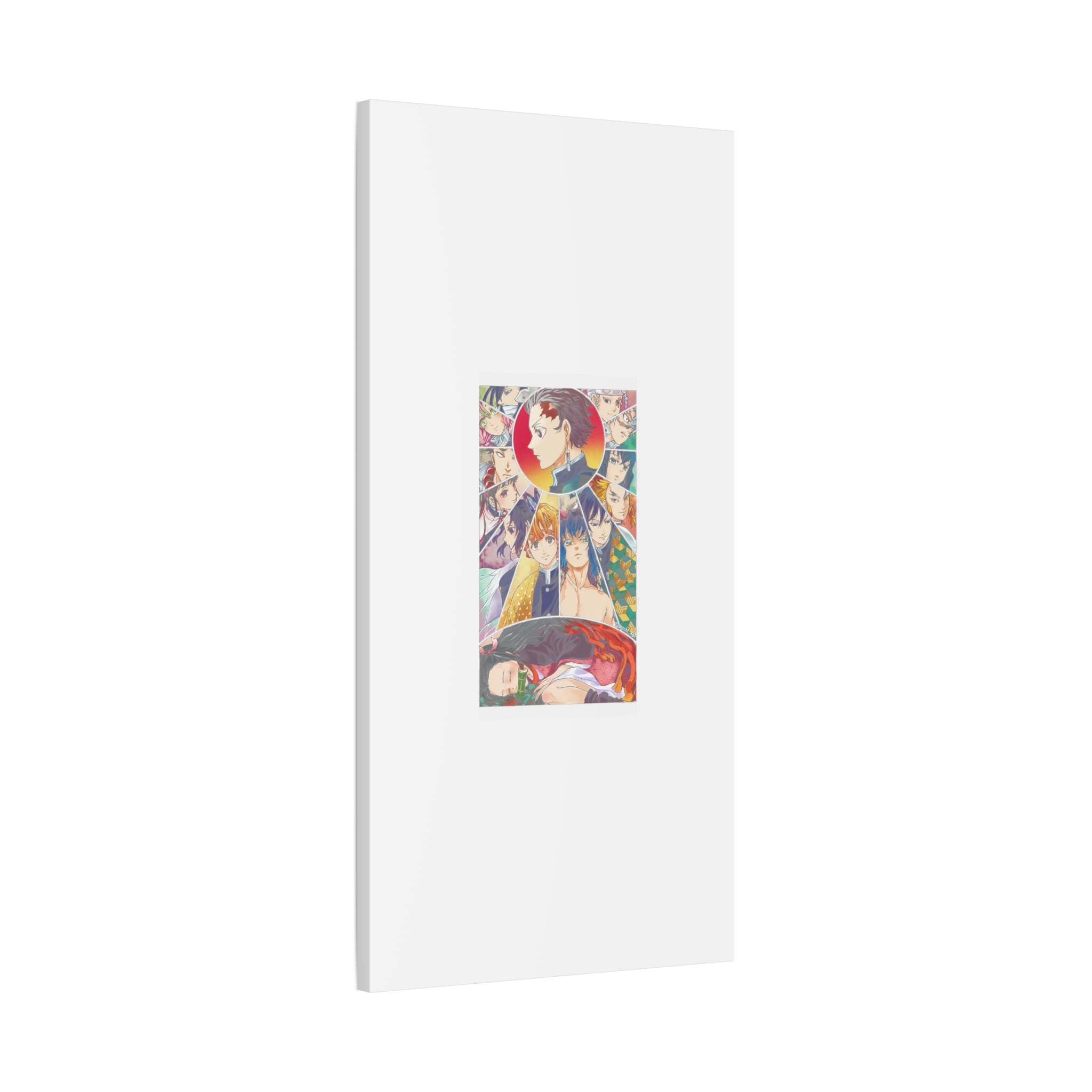 Anime Character Collage Matte Canvas Print - Stretched Wall Art