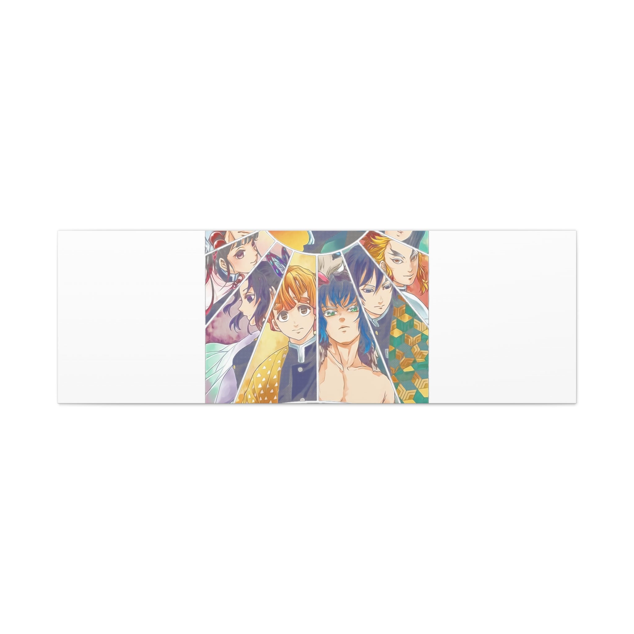 Anime Character Collage Matte Canvas Print - Stretched Wall Art