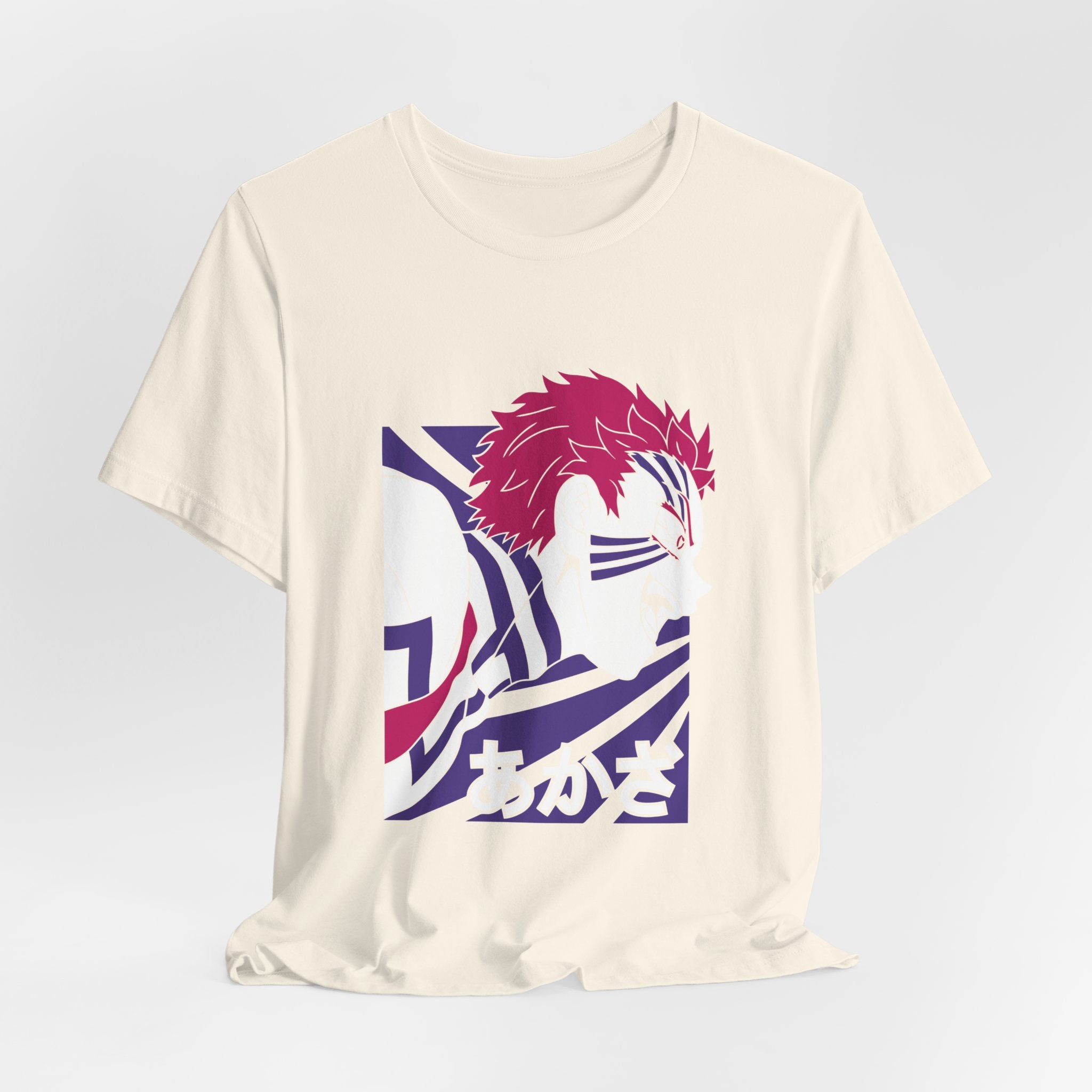 Anime Tiger Face T‑Shirt — Stylized Red & Purple Graphic Tee