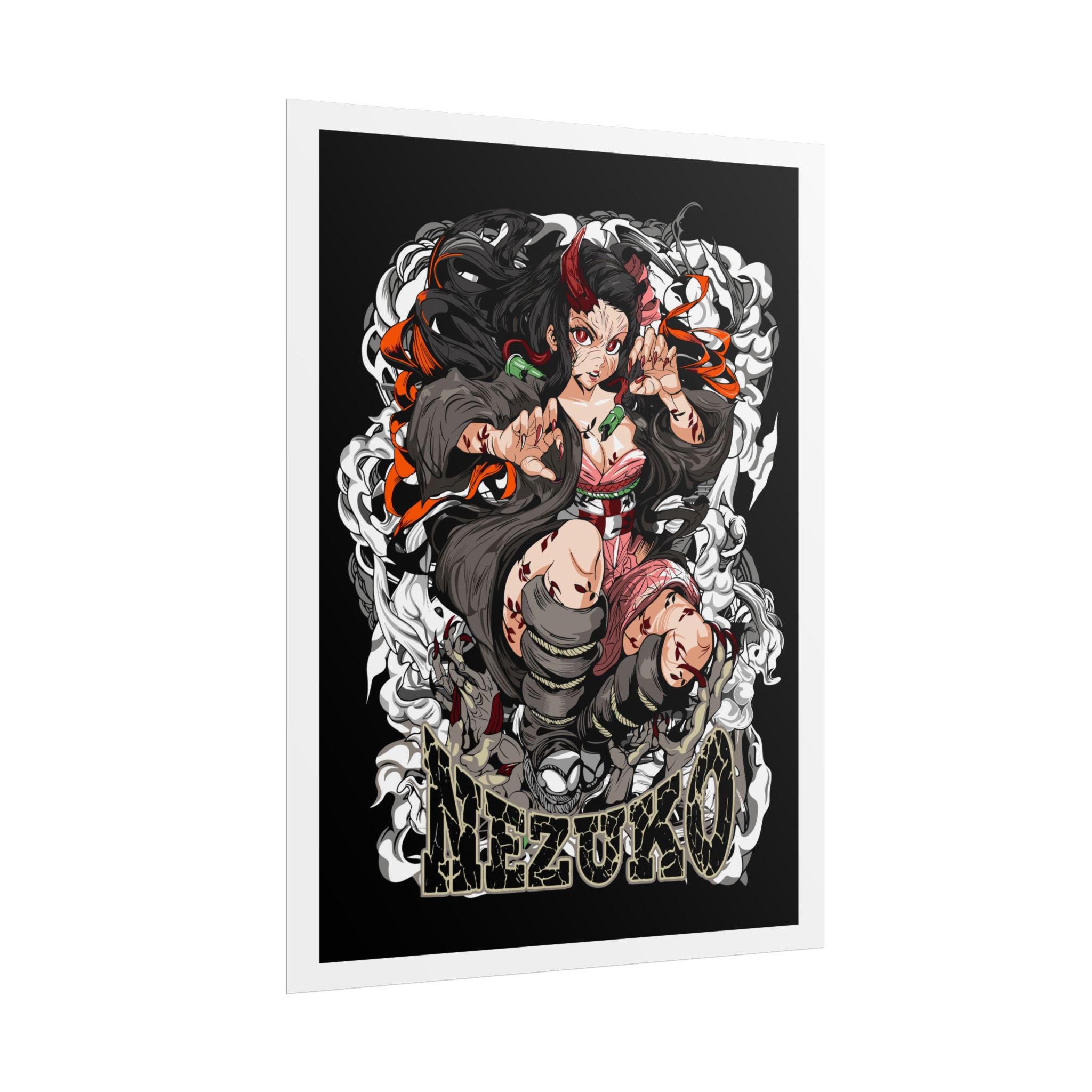 Nezuko Demon Girl Anime Poster — Rolled Collectible Wall Art
