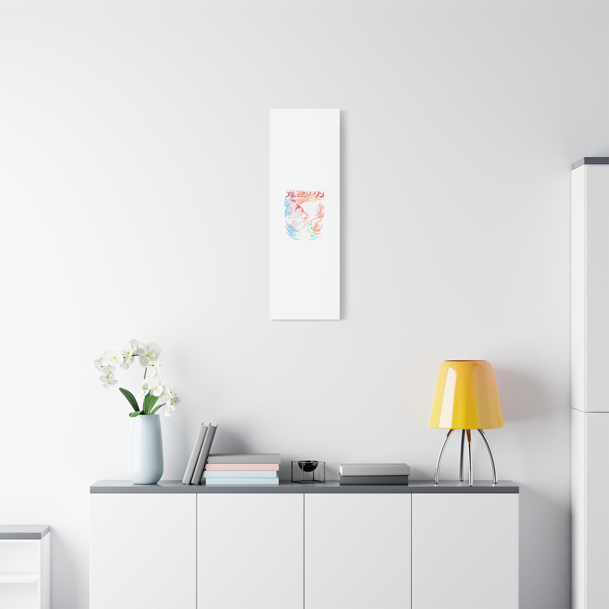 Anime Canvas Wall Art — Demon Slayer Tanjiro & Rengoku Matte Stretched Print