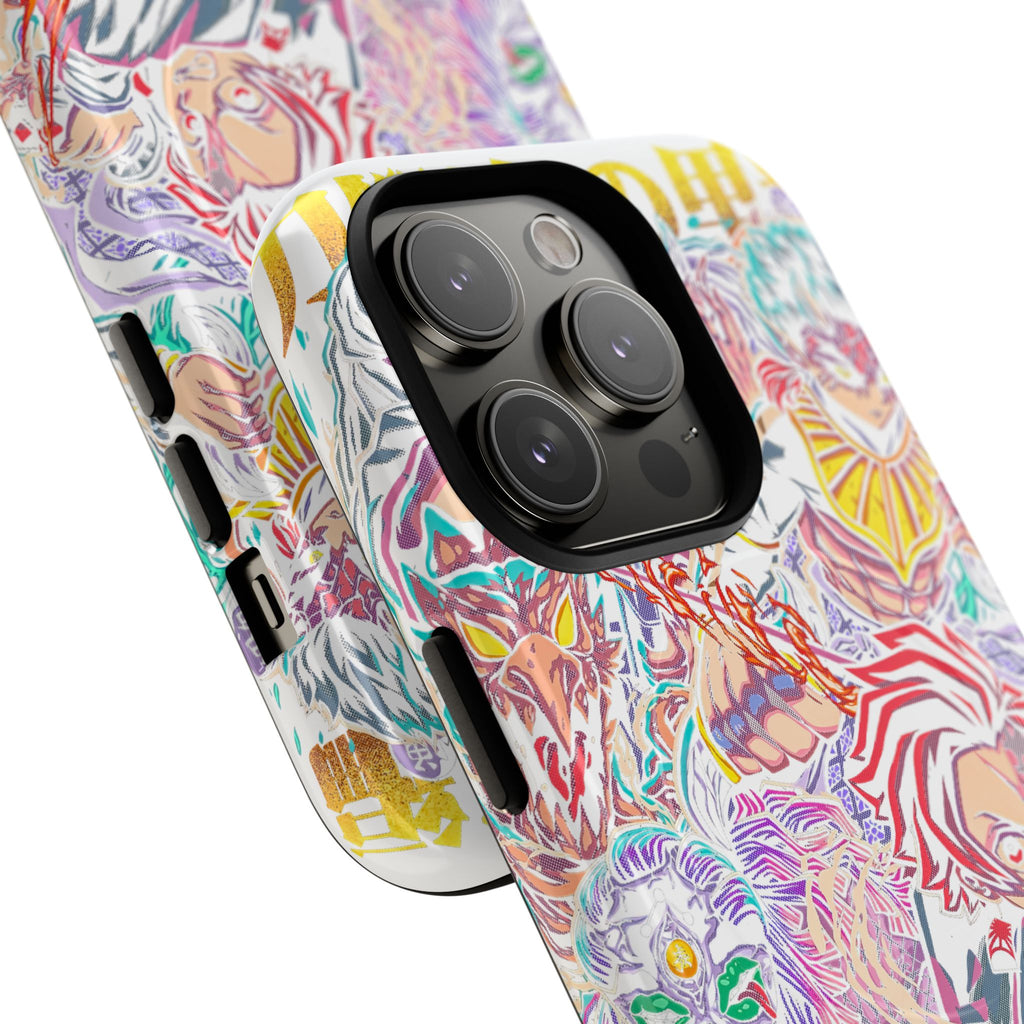Anime Battle Phone Case — Colorful Demon Slayer Collage Magnetic Case