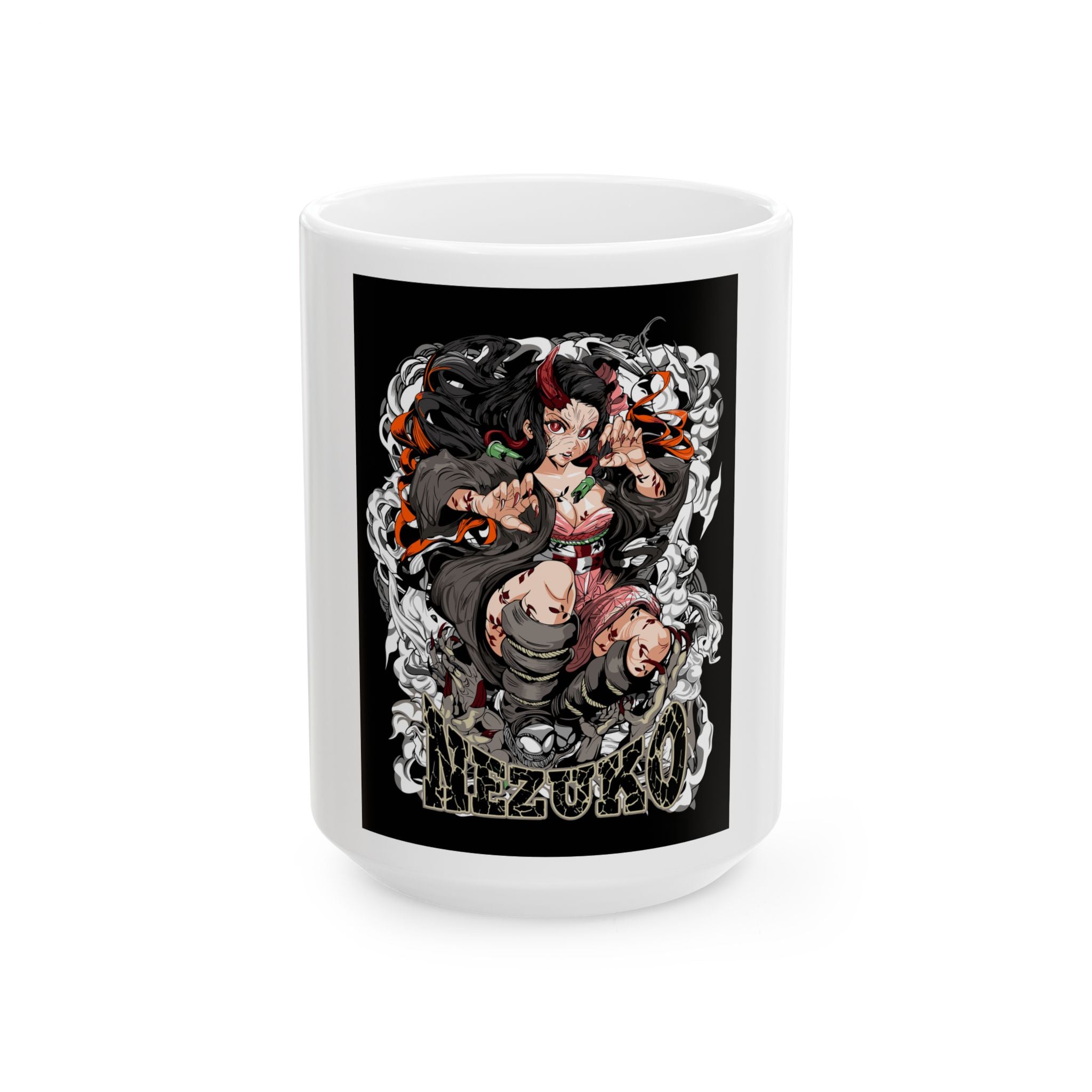 Nezuko Anime Ceramic Mug – Demon Slayer Coffee Cup (11oz/15oz)