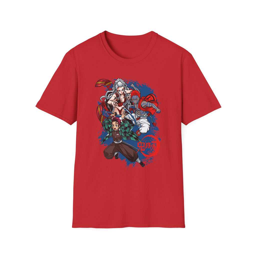 Anime Crew Graphic T-Shirt — Samurai & Fighters Illustration