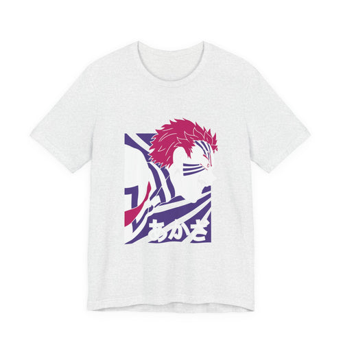 Anime Tiger Face T‑Shirt — Stylized Red & Purple Graphic Tee