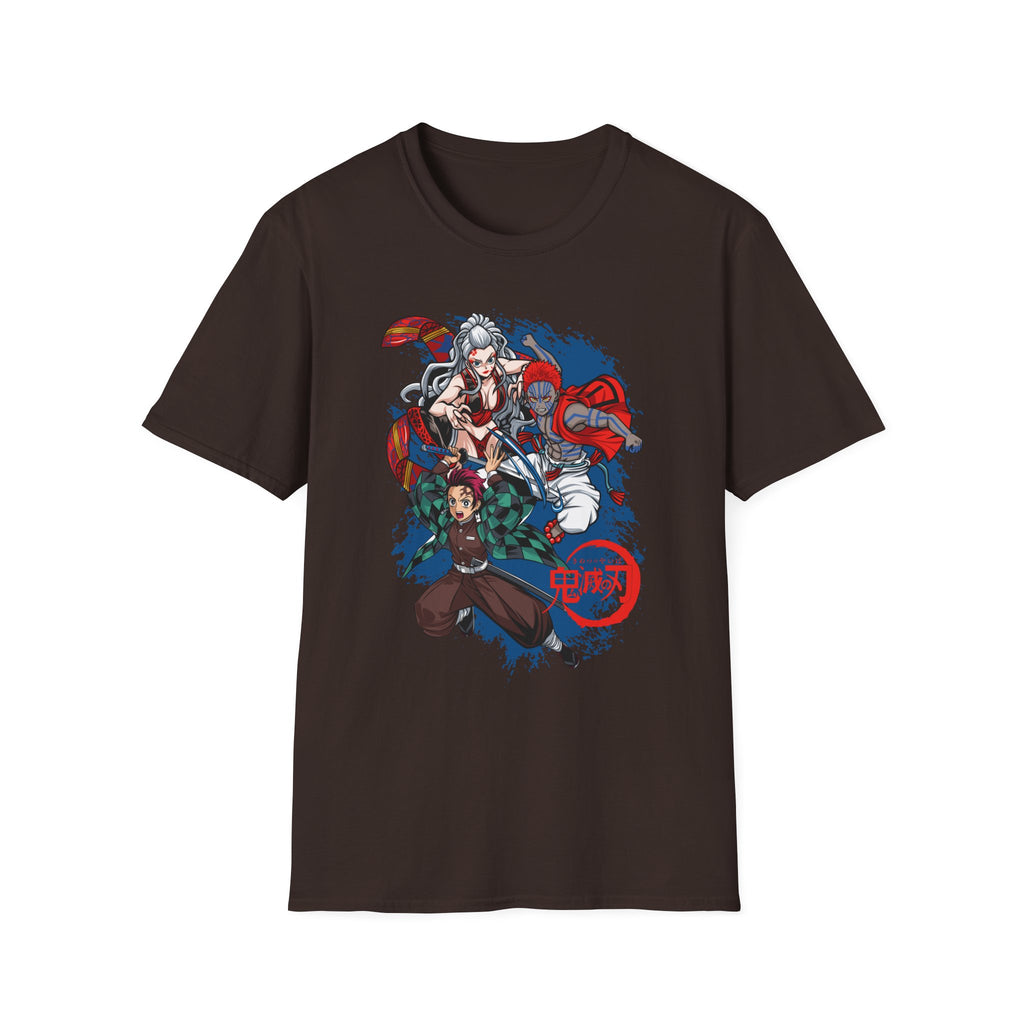 Anime Crew Graphic T-Shirt — Samurai & Fighters Illustration