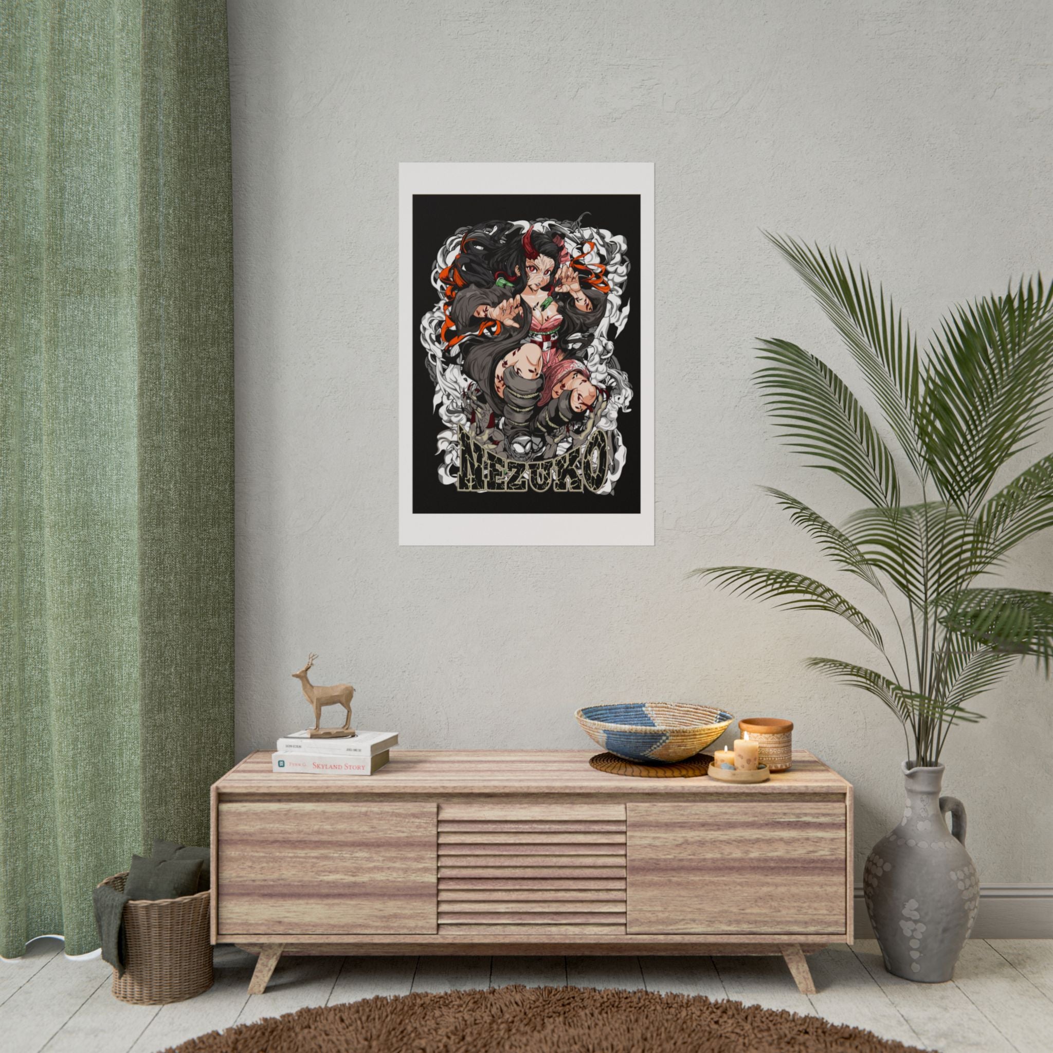 Nezuko Demon Girl Anime Poster — Rolled Collectible Wall Art