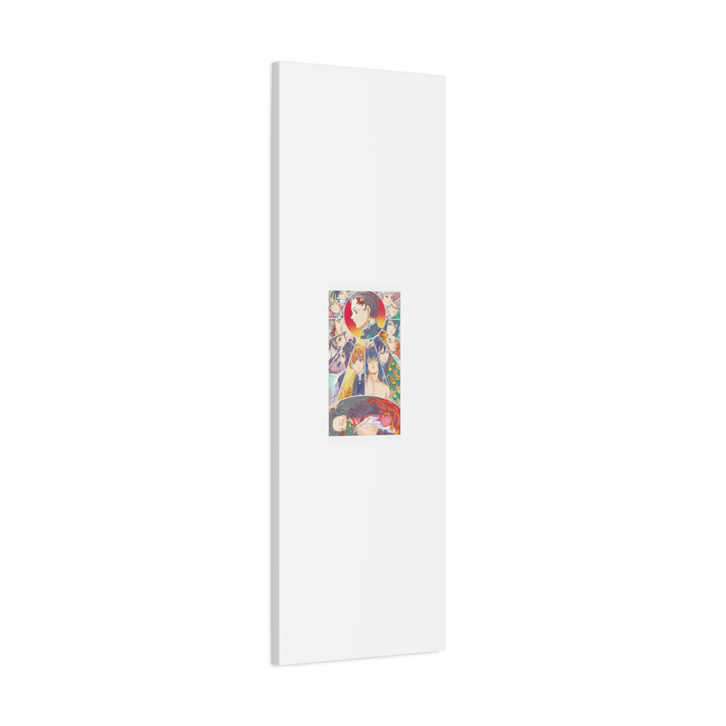 Anime Character Collage Matte Canvas Print - Stretched Wall Art