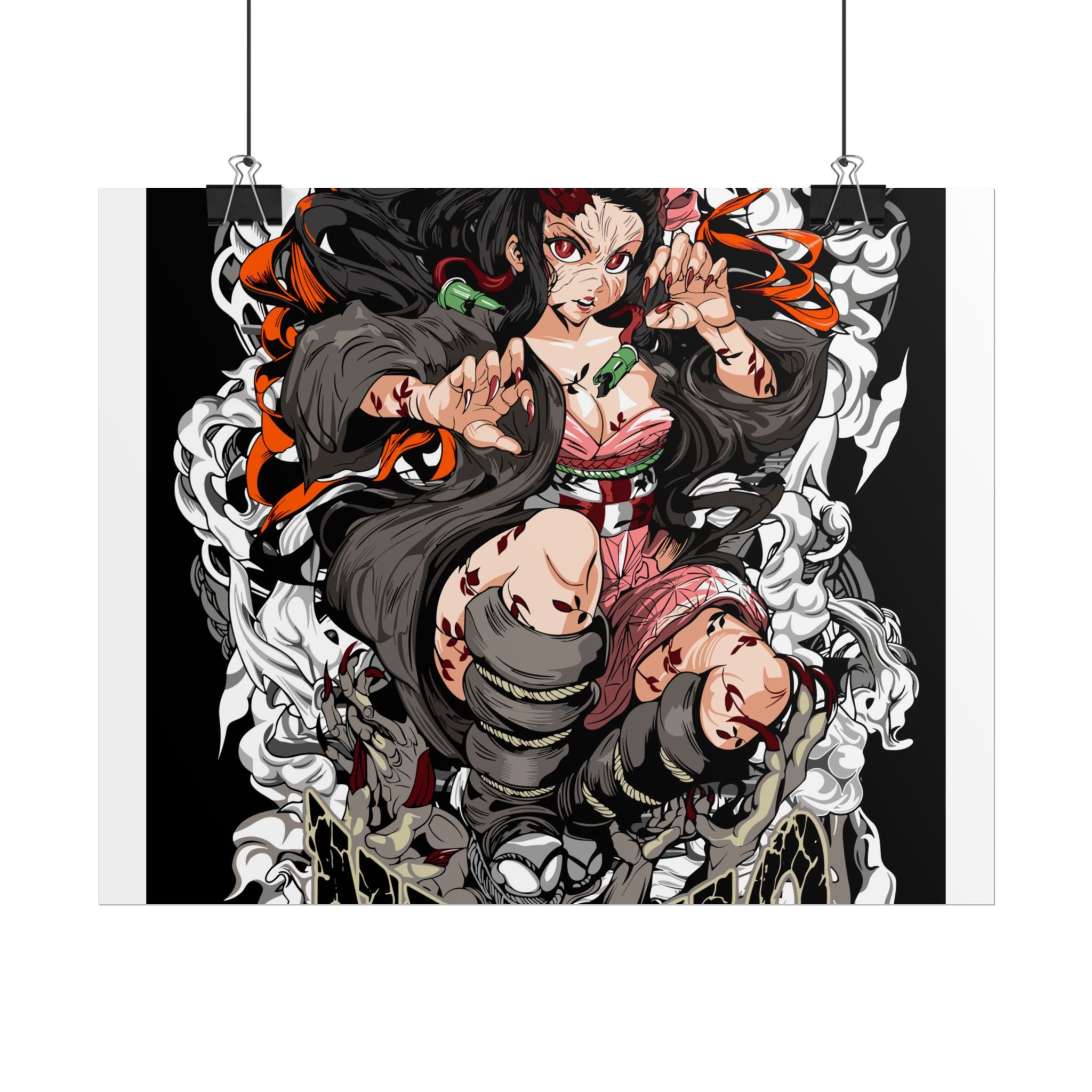 Nezuko Demon Girl Anime Poster — Rolled Collectible Wall Art