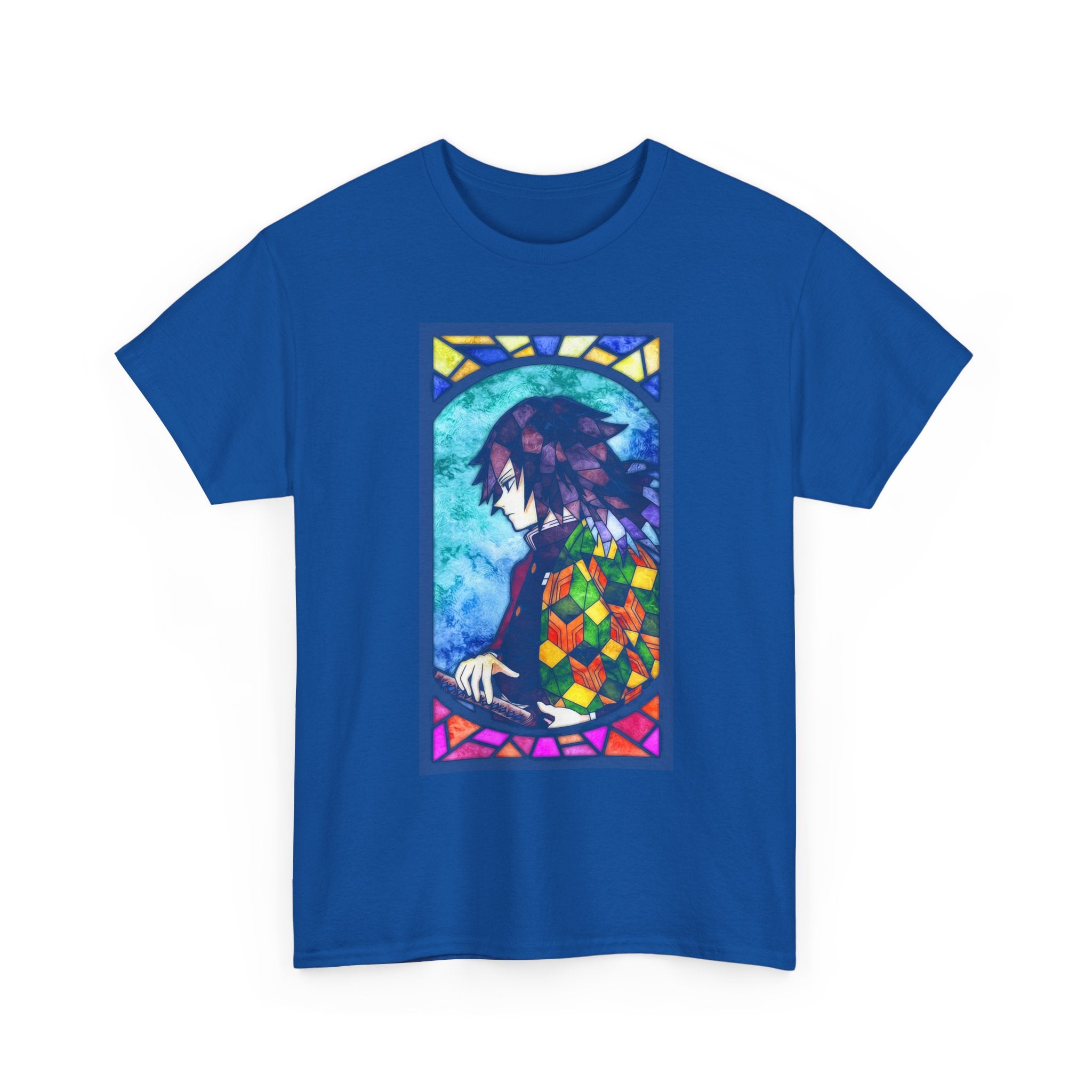 Stained Glass Owl T-Shirt — Colorful Mosaic Bird Graphic Tee