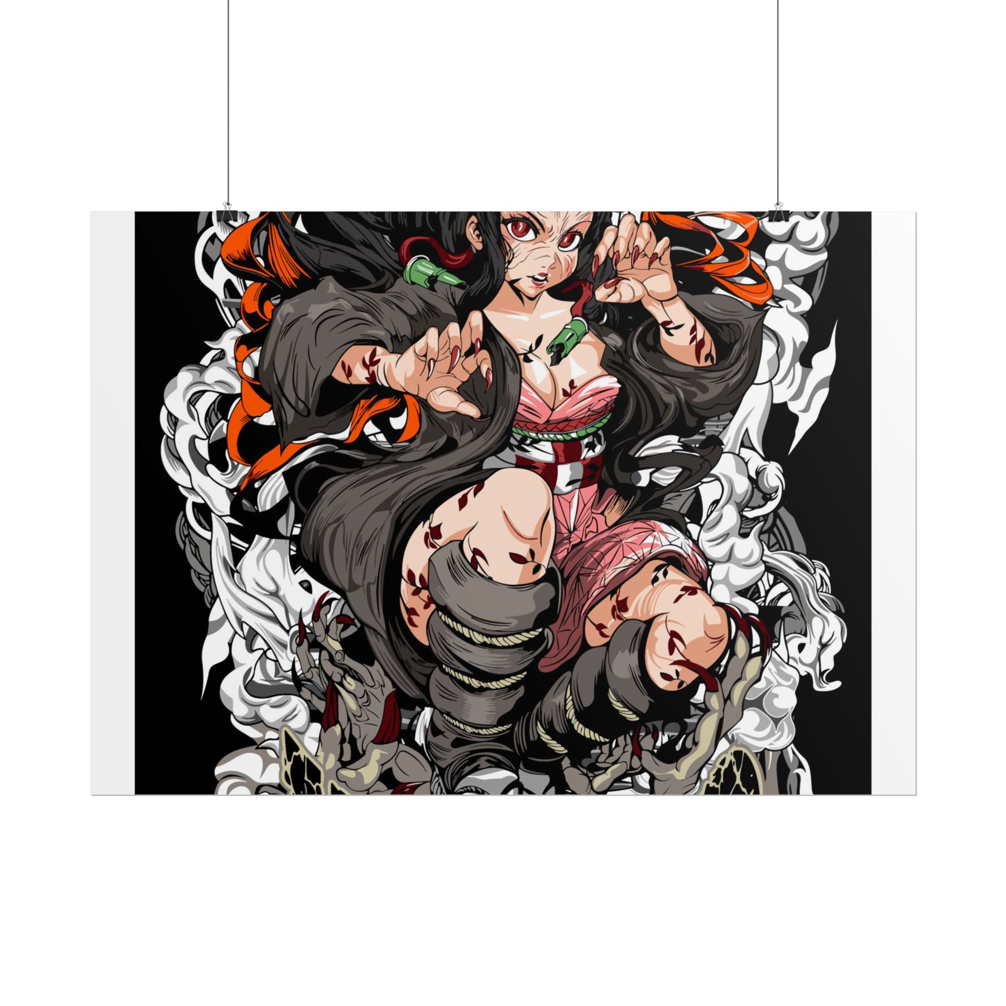 Nezuko Demon Girl Anime Poster — Rolled Collectible Wall Art