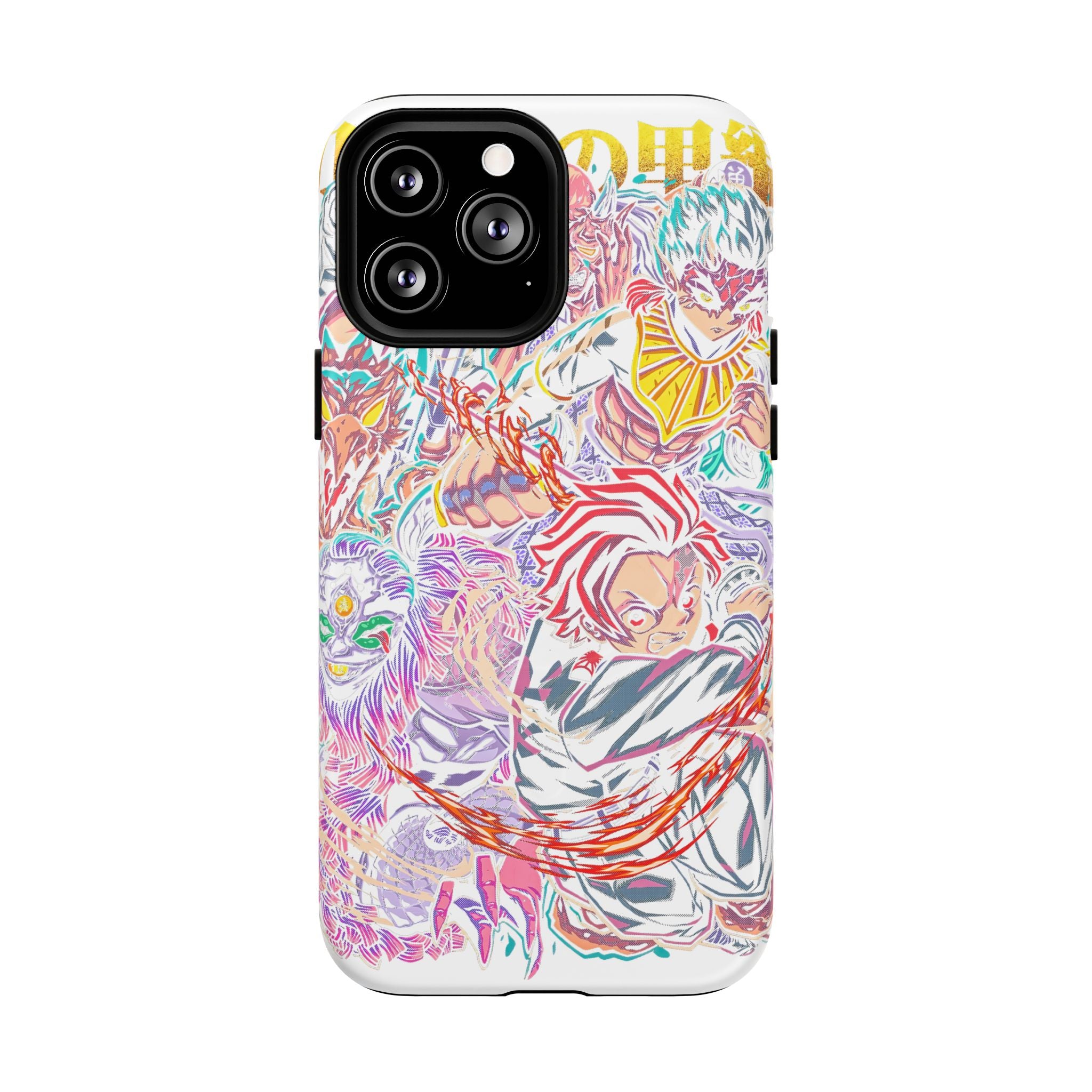 Anime Battle Phone Case — Colorful Demon Slayer Collage Magnetic Case