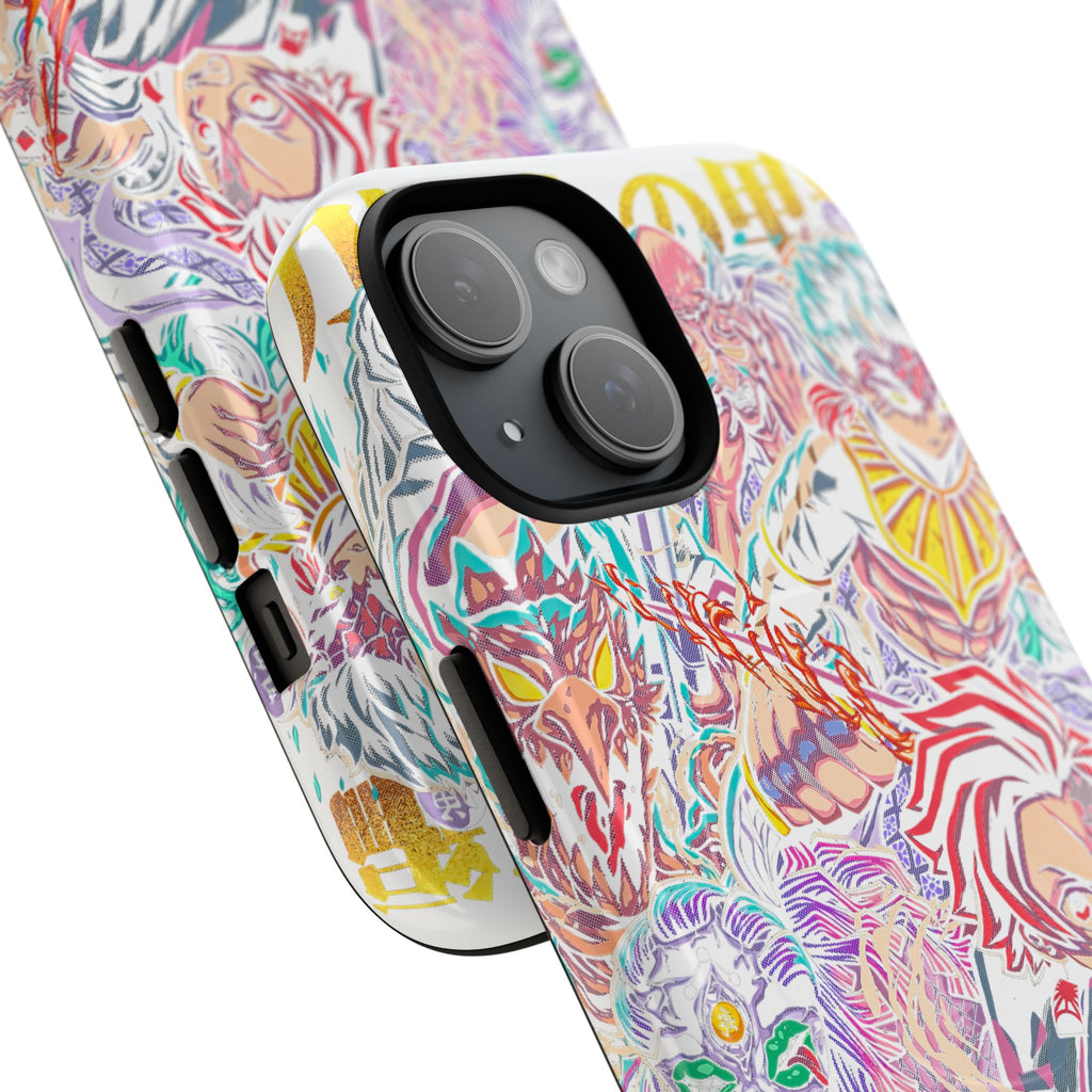 Anime Battle Phone Case — Colorful Demon Slayer Collage Magnetic Case