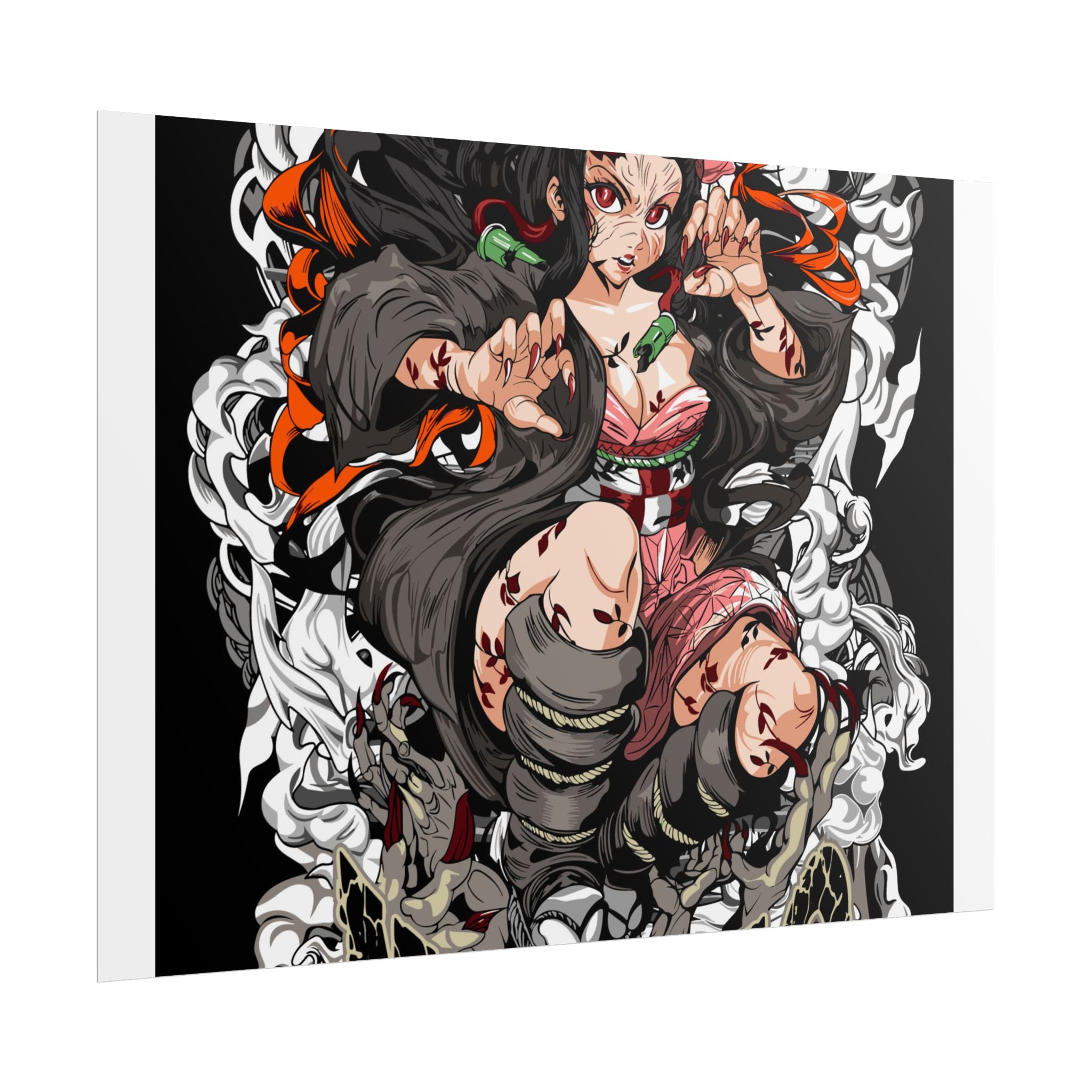 Nezuko Demon Girl Anime Poster — Rolled Collectible Wall Art