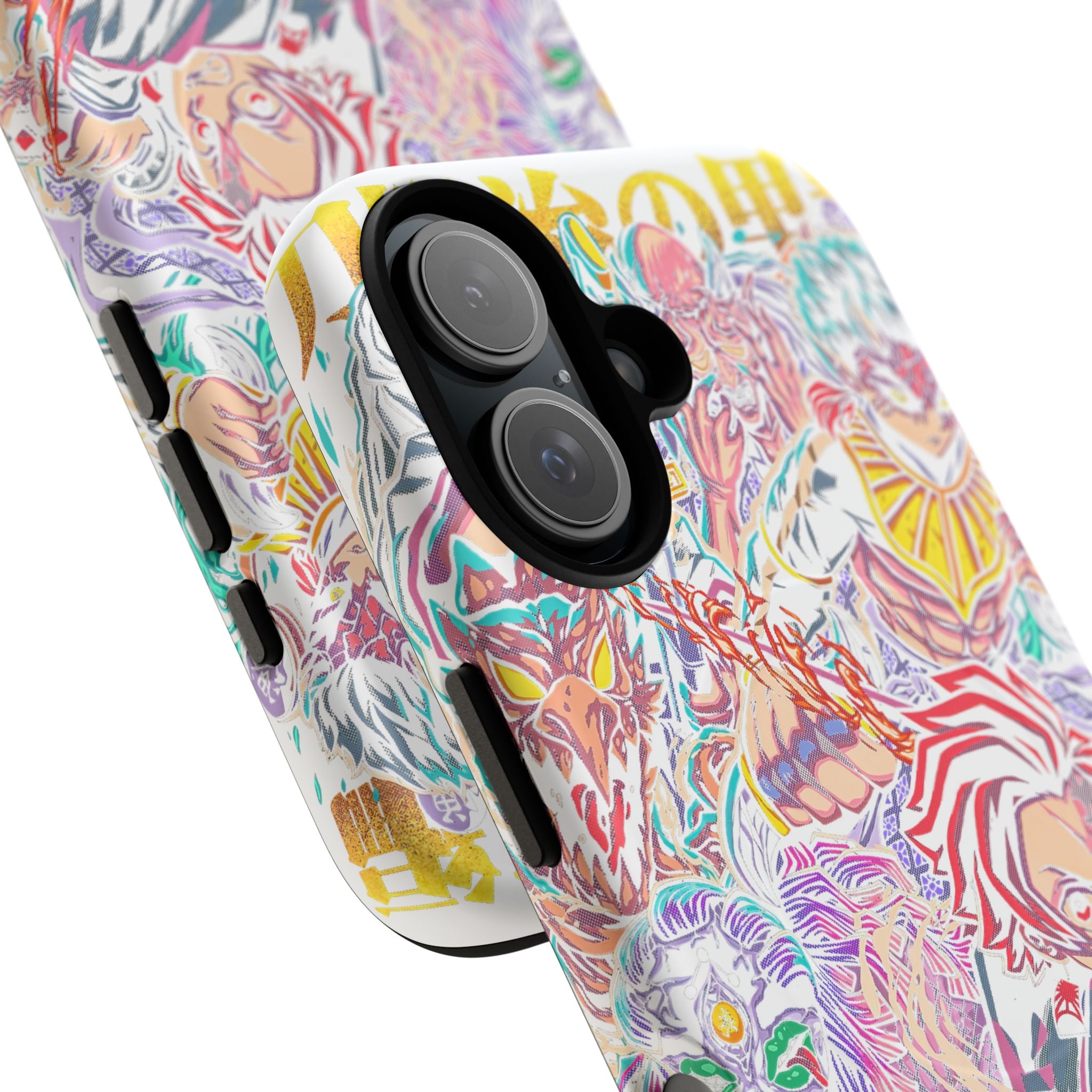 Anime Battle Phone Case — Colorful Demon Slayer Collage Magnetic Case