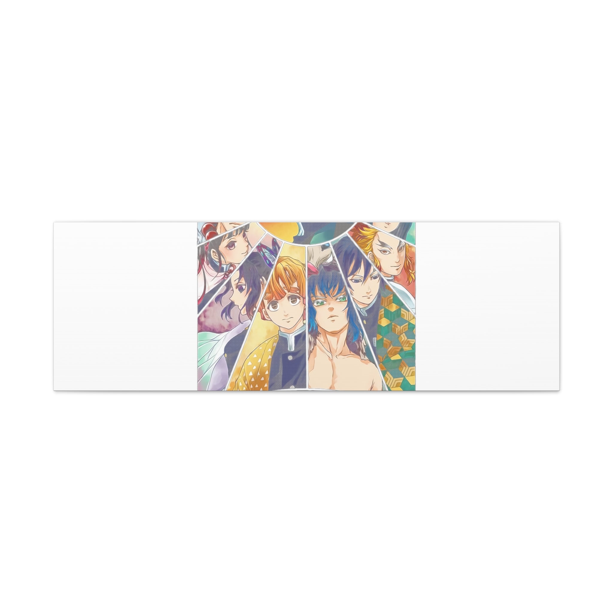 Anime Character Collage Matte Canvas Print - Stretched Wall Art