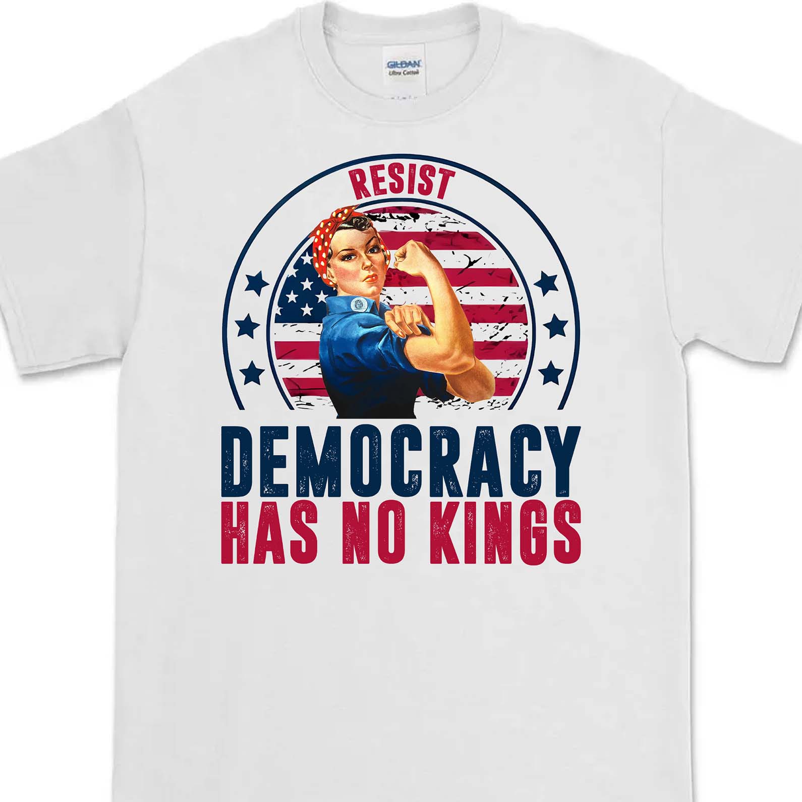 Resist Democracy Has No Kings Shirt | Anti-Trump Protest Shirt | Patriotic Democracy Shirt | No Kings in America Shirt 682476