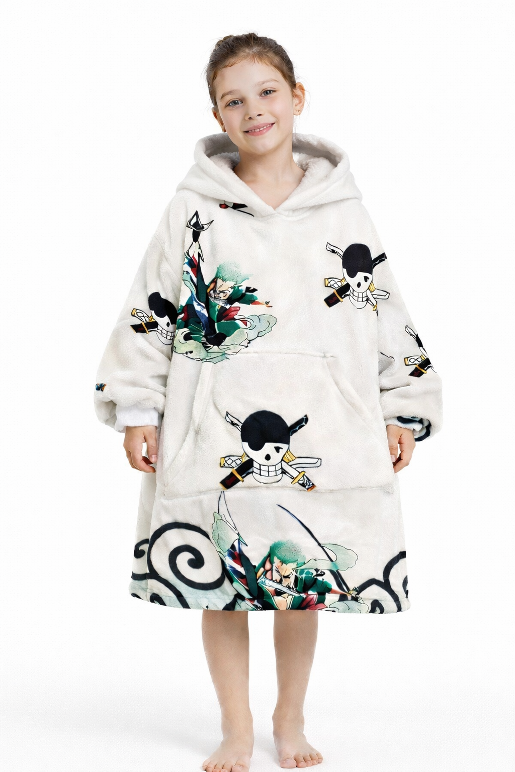 Zoro One Piece Wearable Blanket Hoodie for Kids & Adults | OLM Toys