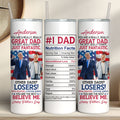 Happy Father's Day | You're A Great Dad | Personalize Photo Tumbler | Photo with Trump Skinny Tumbler | Gift For Dad 682056 - GOP