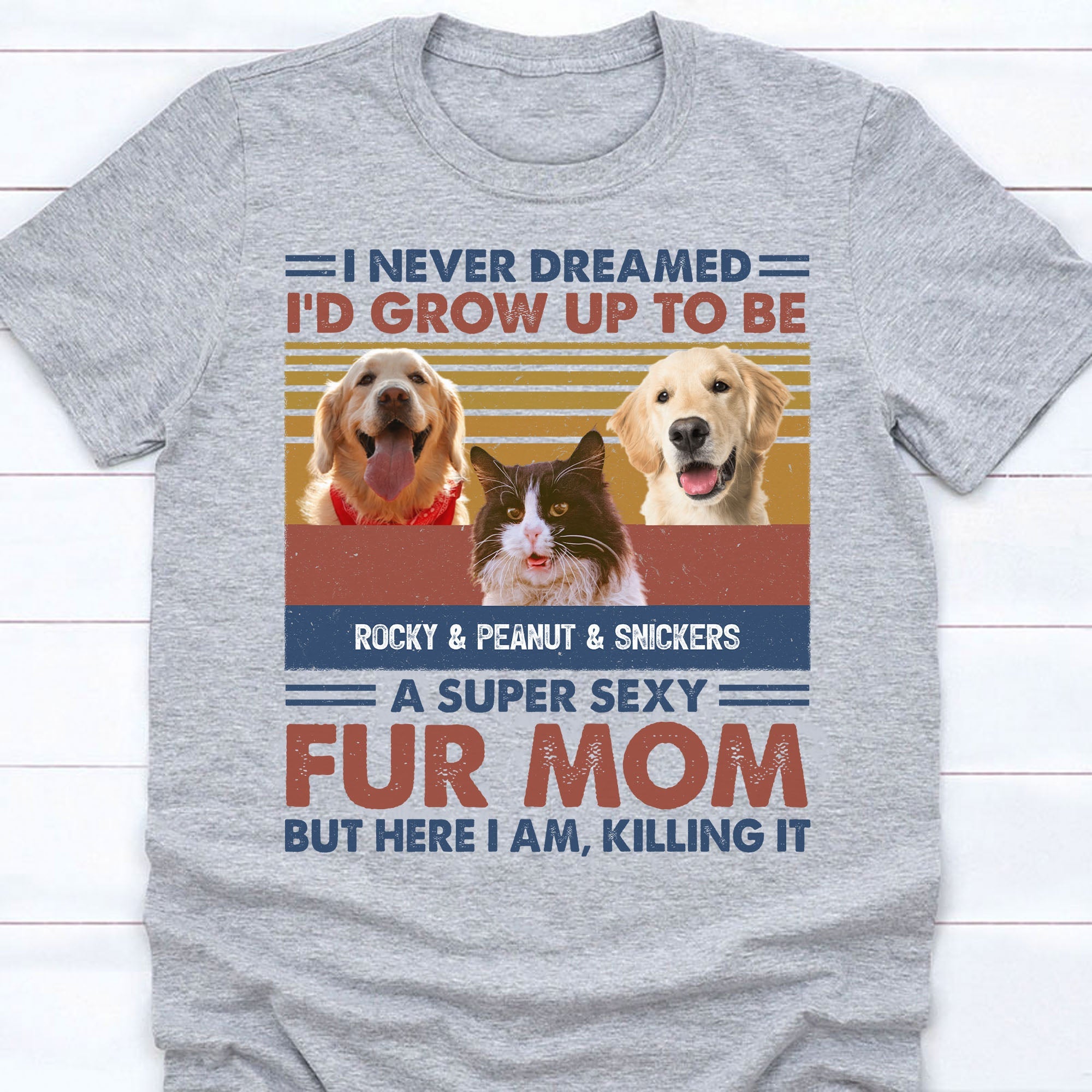 Super Sexy Dog Dad Dog Mom Personalized Custom Photo Dog Cat Shirt C740