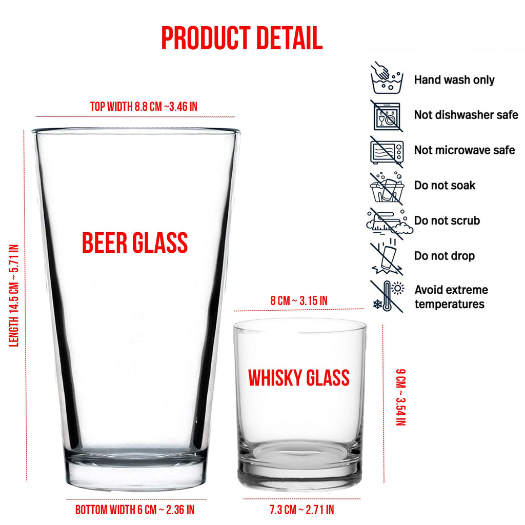 Donald Drunk Beer Glass | President Trump Print Whiskey Glasses, Party President, St Patrick's Day Glass 681900 - GOP