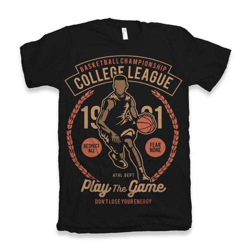 College League Men's Bamboo Viscose/Organic Cotton Short Sleeve Graphic T-Shirt