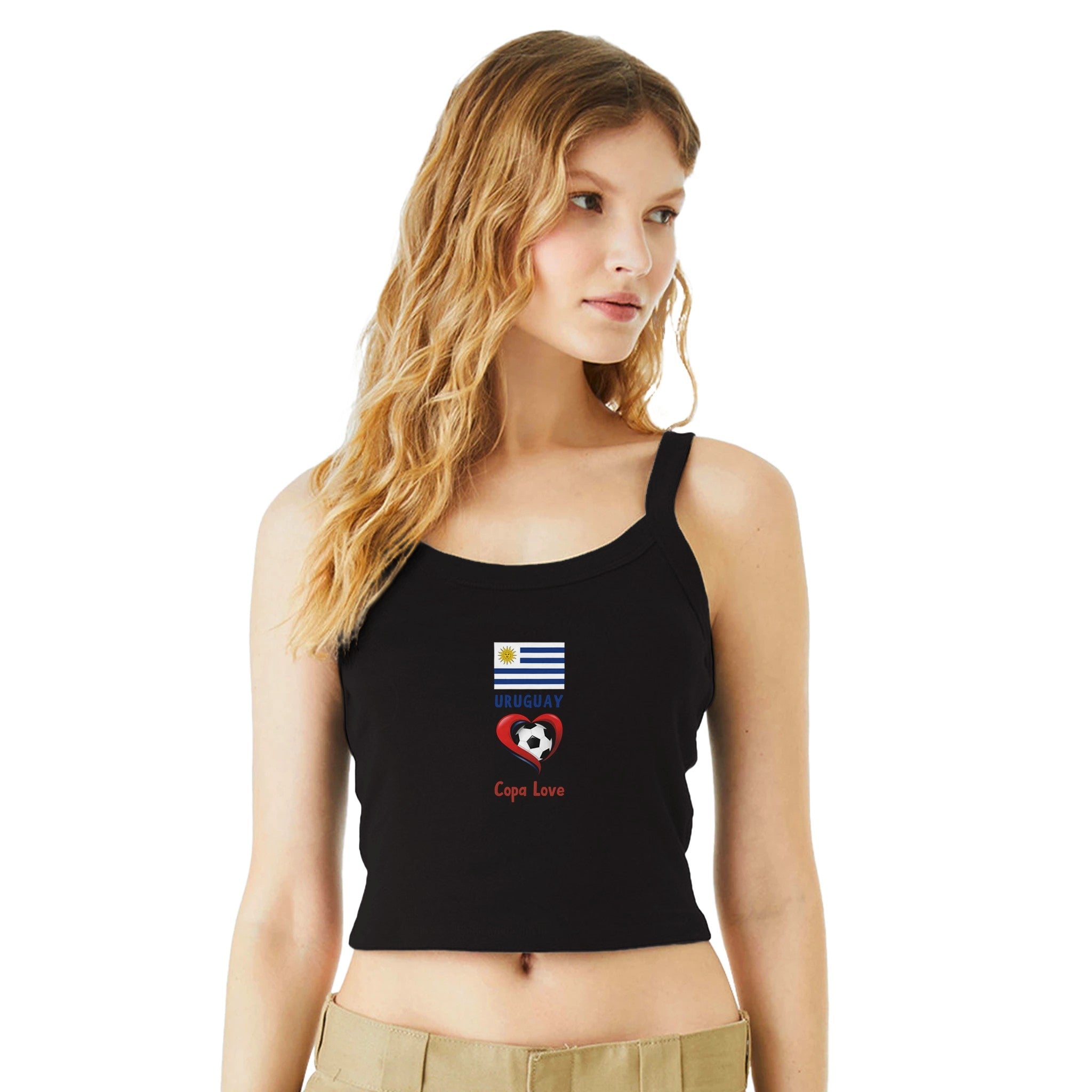 URAGUAY - Copa love Women's Micro Ribbed Scoop Tank | Bella + Canvas