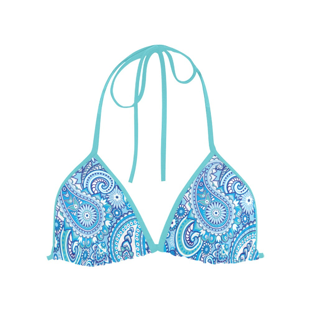 Paisley Retro Bikini Top & Bottoms