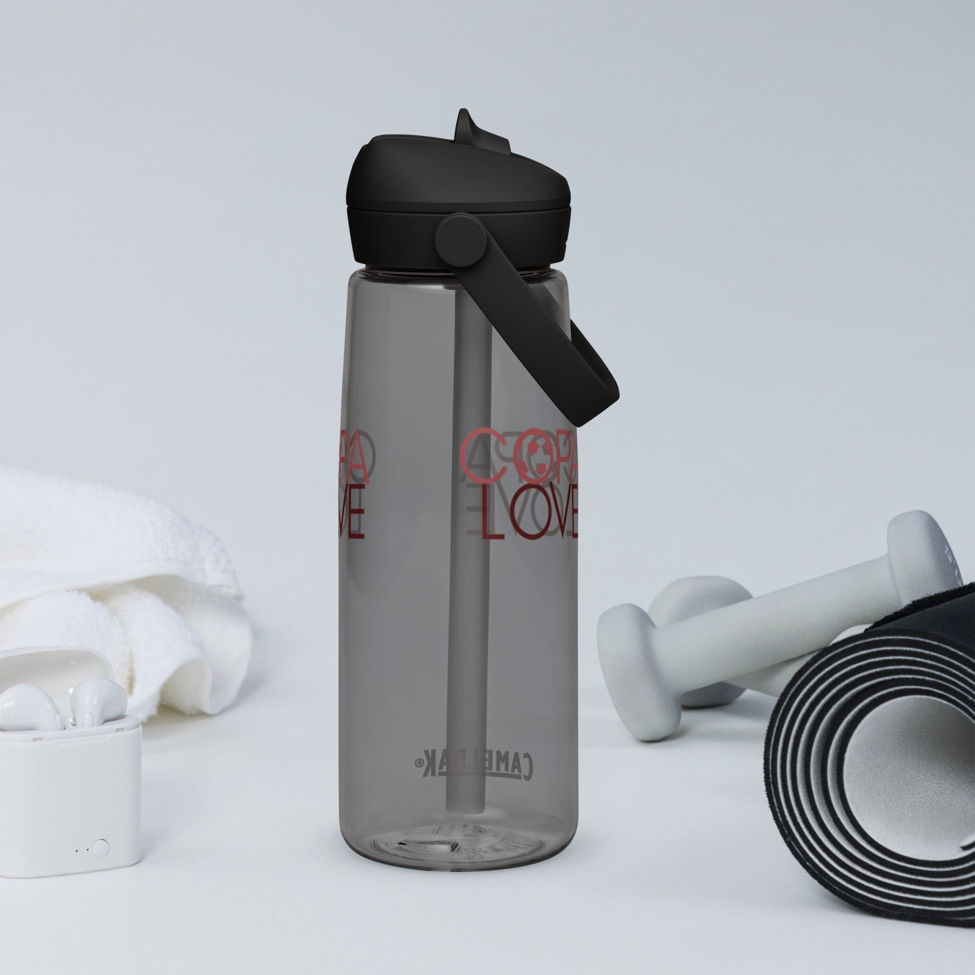 Copa Love · flip straw eco-friendly water bottle