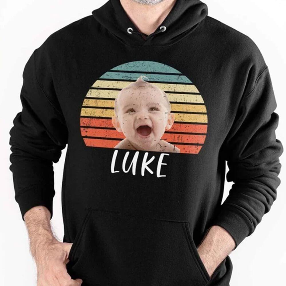 Vintage Retro Photo Shirt Photo Print Family Shirt, Custom Face Photo Shirt
