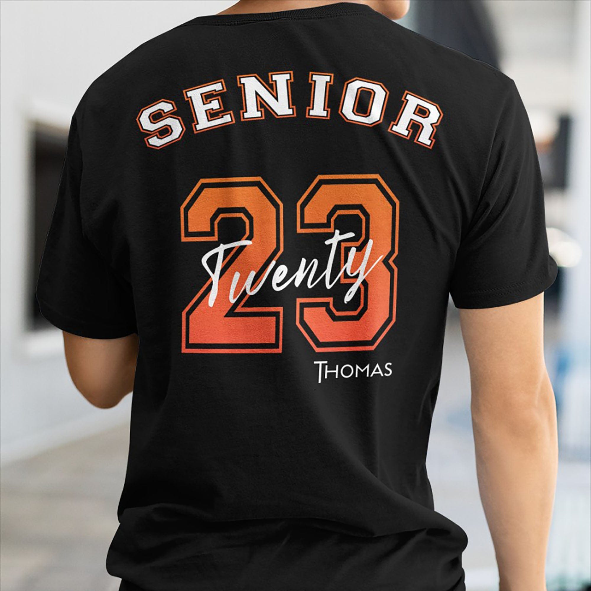 Senior 2023 Personalized Custom Backside Shirt C394