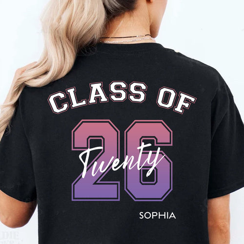 Class Of 2026 Personalized Custom Backside Shirt C394