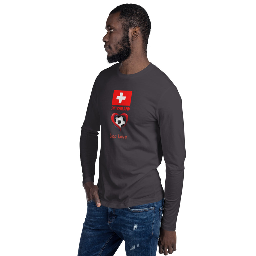 SWITZERLAND - Copa Love Premium Long Sleeve Fitted Crew Shirt