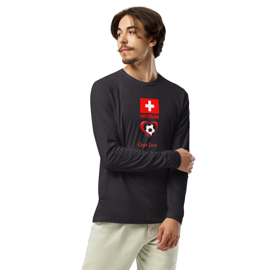 SWITZERLAND - Copa Love Premium Long Sleeve Fitted Crew Shirt