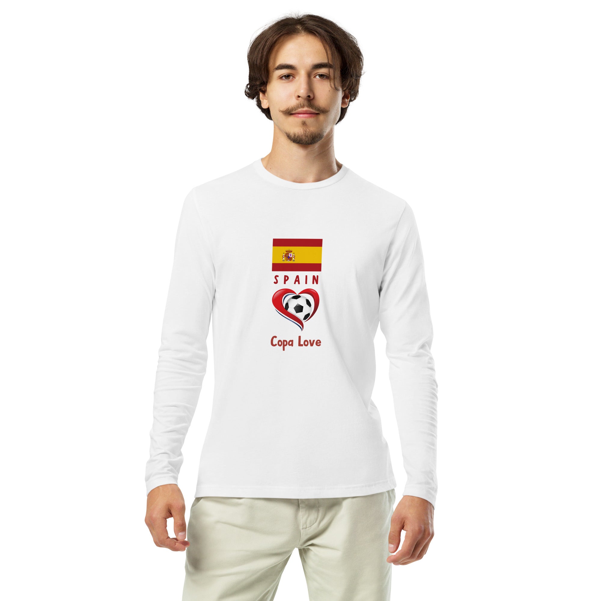 SPAIN - Copa Love Premium Long Sleeve Fitted Crew