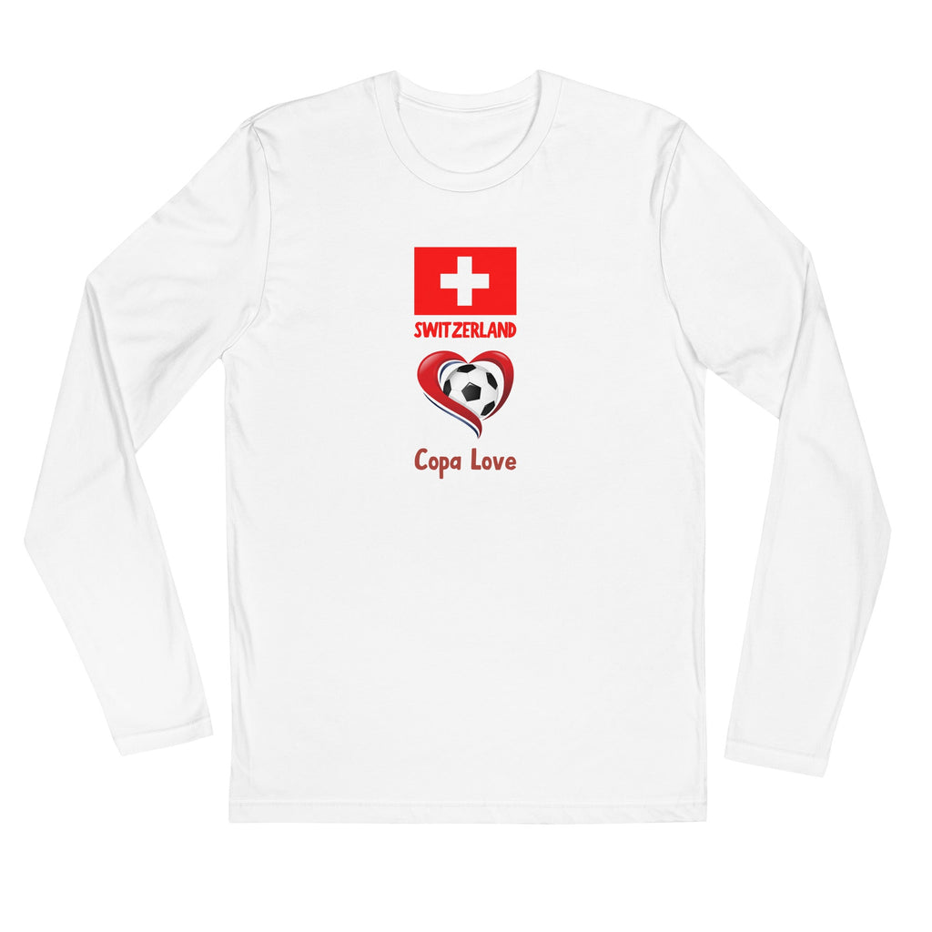 SWITZERLAND - Copa Love Premium Long Sleeve Fitted Crew Shirt