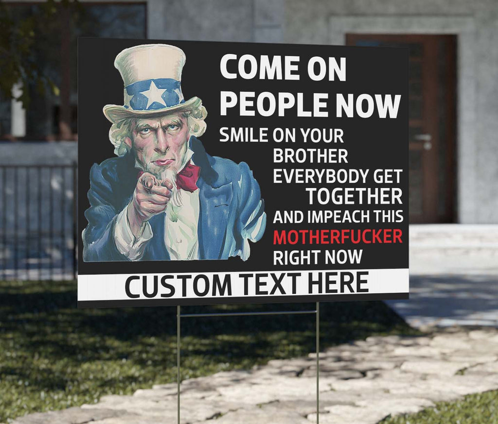 Impeach Trump Now Yard Sign – Personalized Anti Trump 8647 Political Lawn Display For Democrats And Anti MAGA Activists 682211