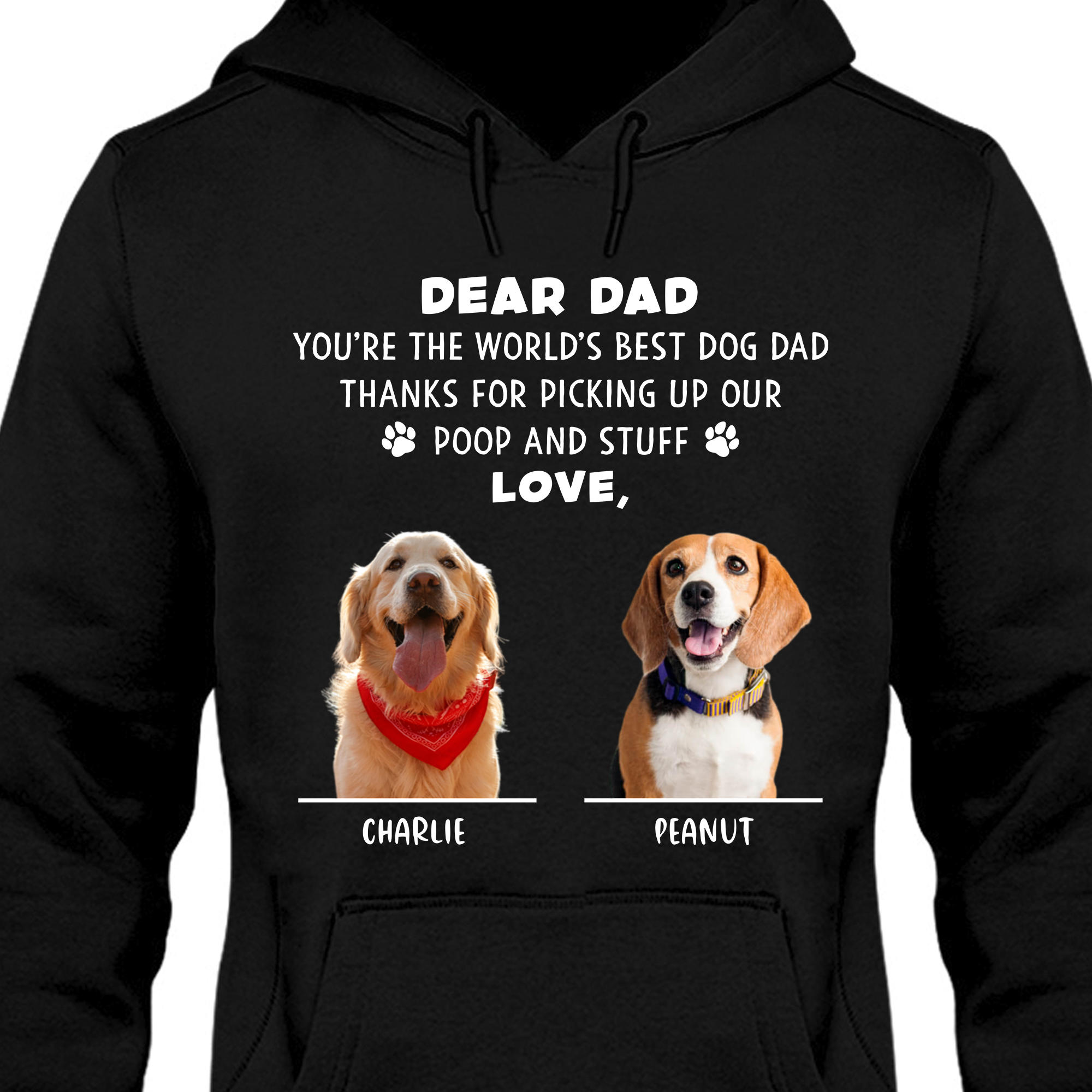 Thanks For Picking Up My Poop And Stuff Personalized Custom Photo Dog Shirt T681